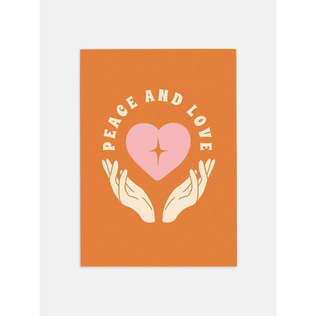 Peace and Love Vintage Wall Posters