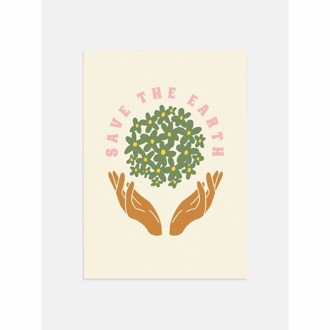 Save the Earth Vintage Poster Art