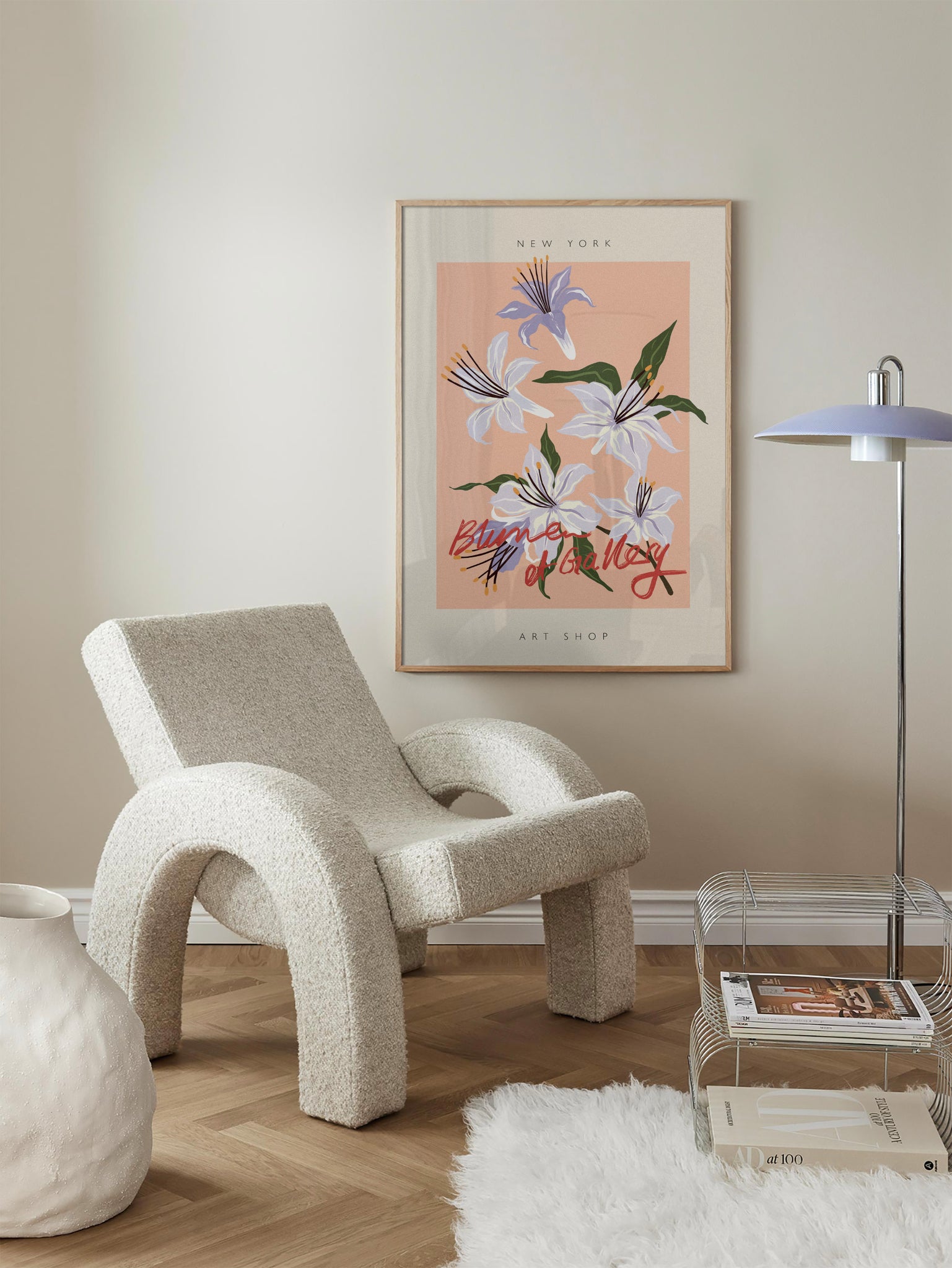 New York Flower Market Poster