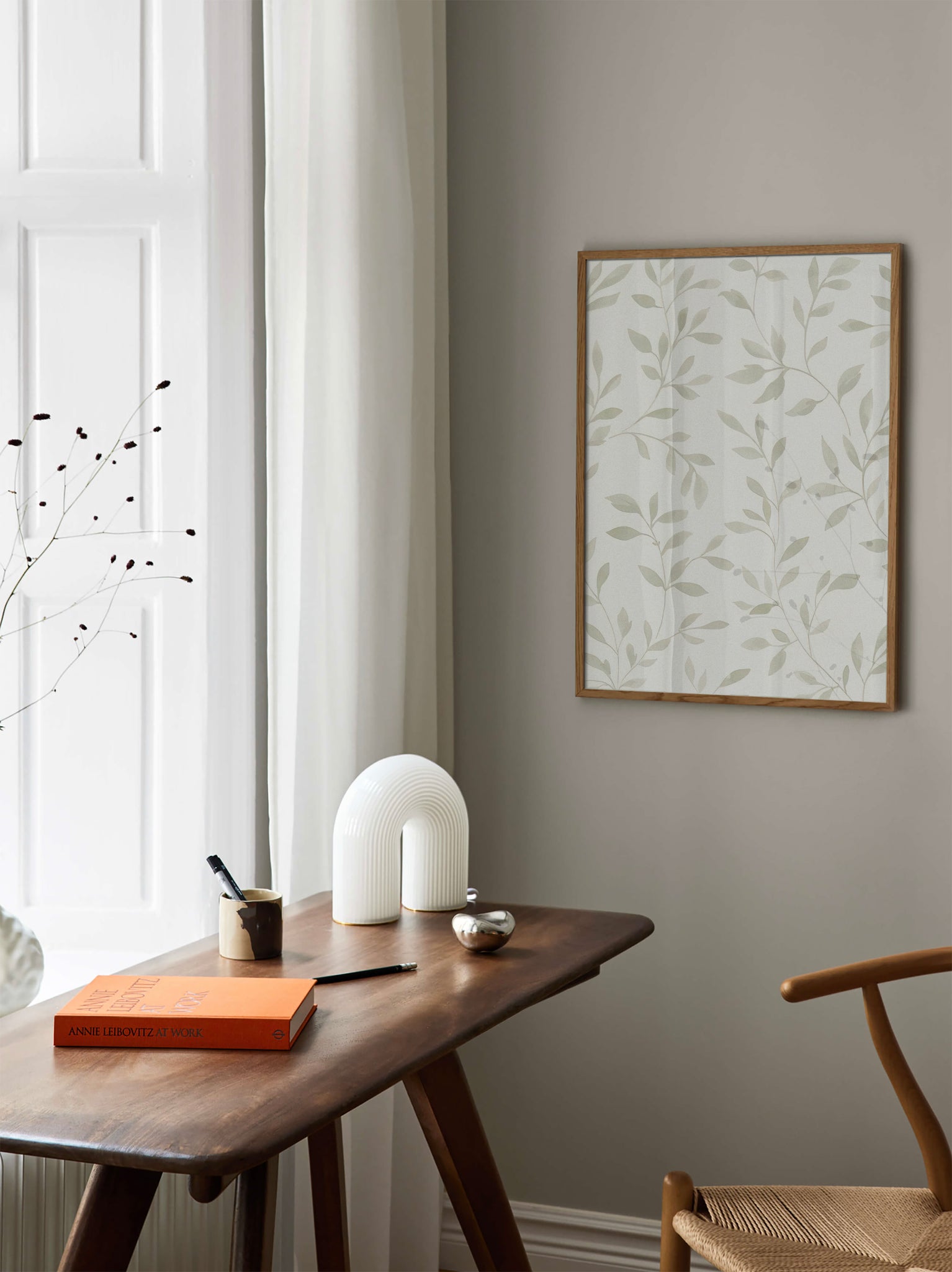 Green Leaves Wallpaper poster