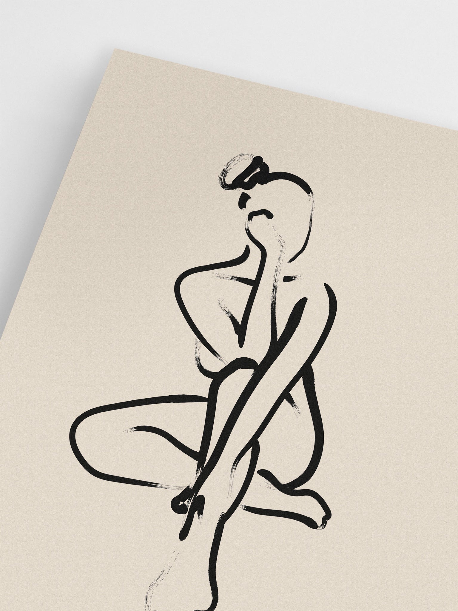 Bohemian Woman Silhouette Poster