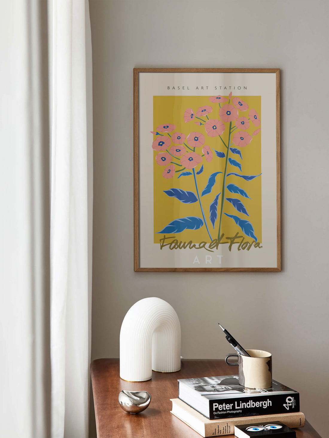 Pink & Yellow Floral Wall Art