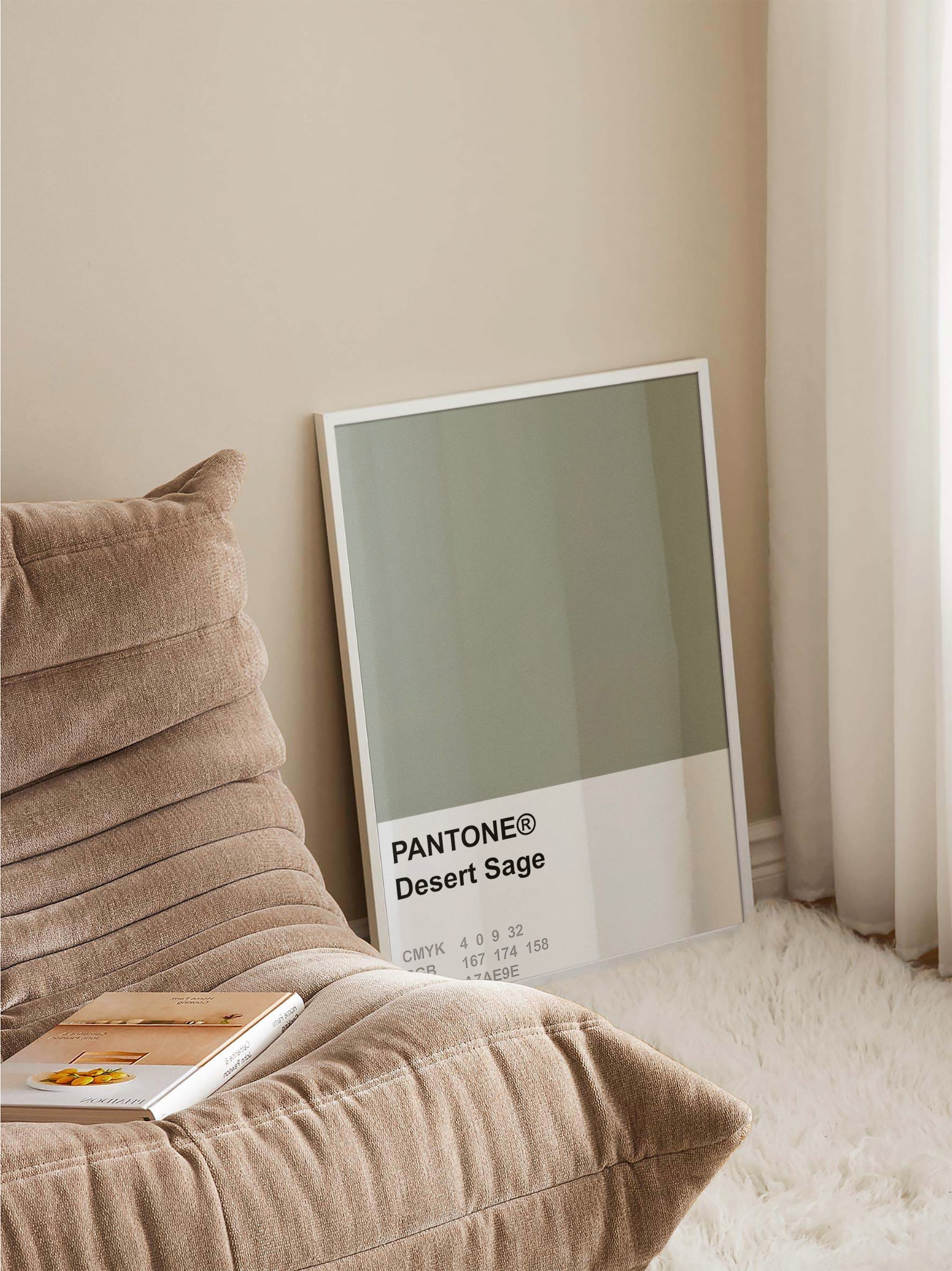 Pantone Desert Sage Poster