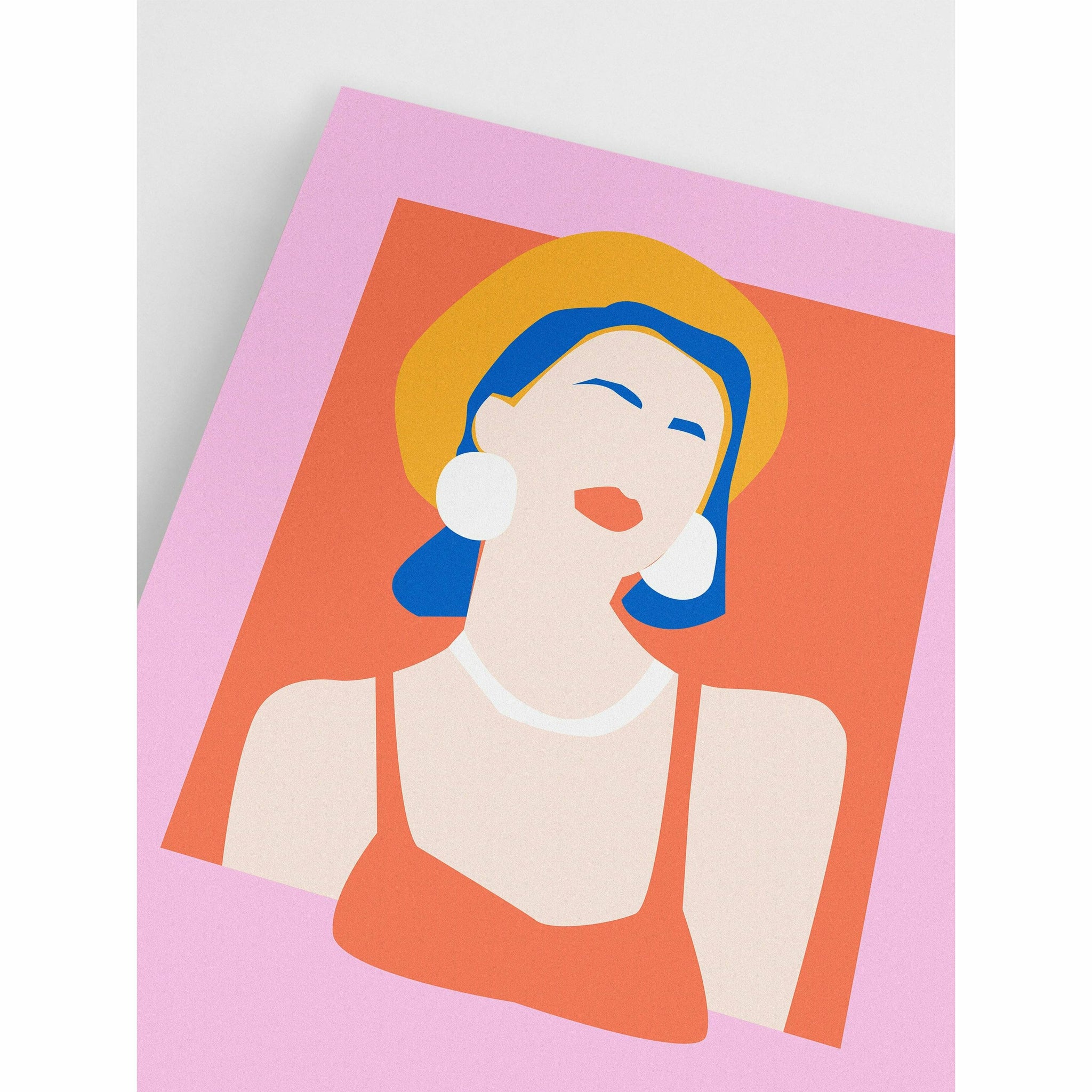 Pink Woman Bedroom Poster