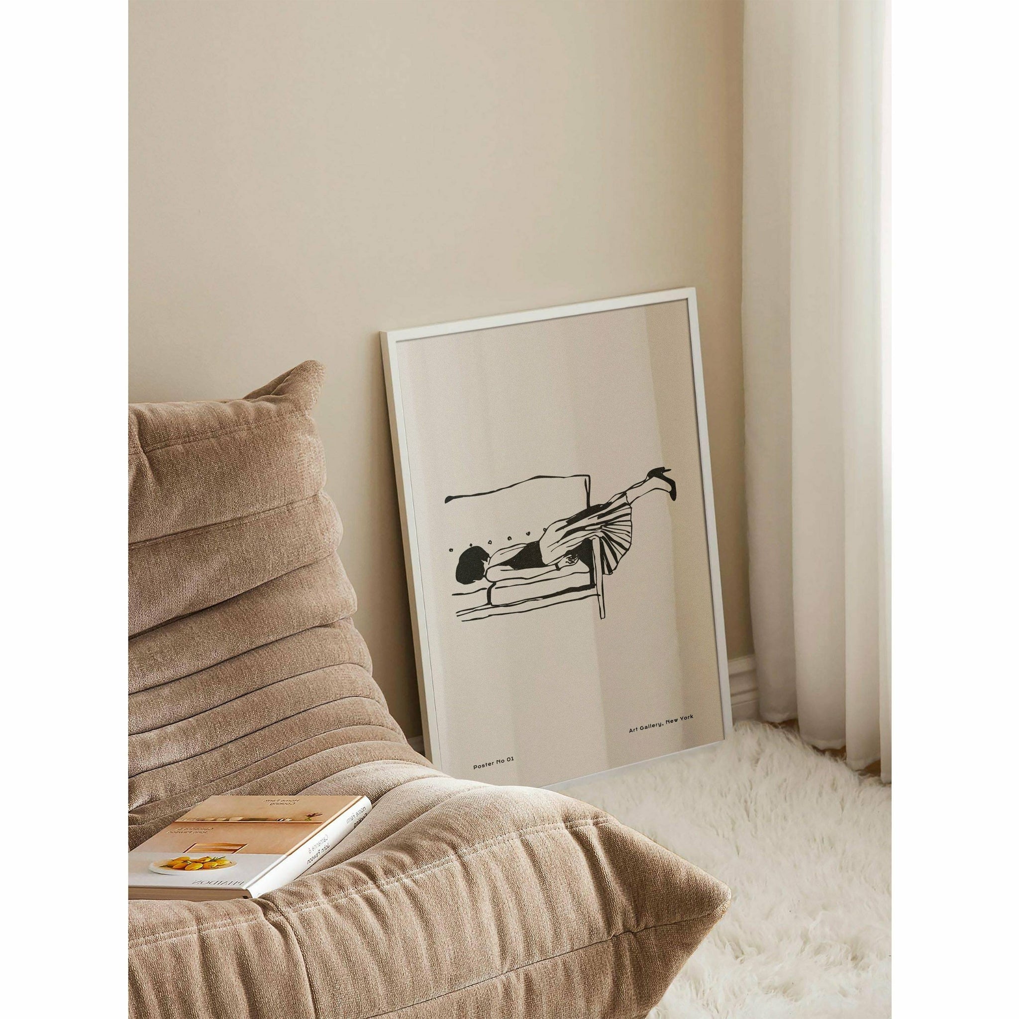 Exhausted Woman Poster