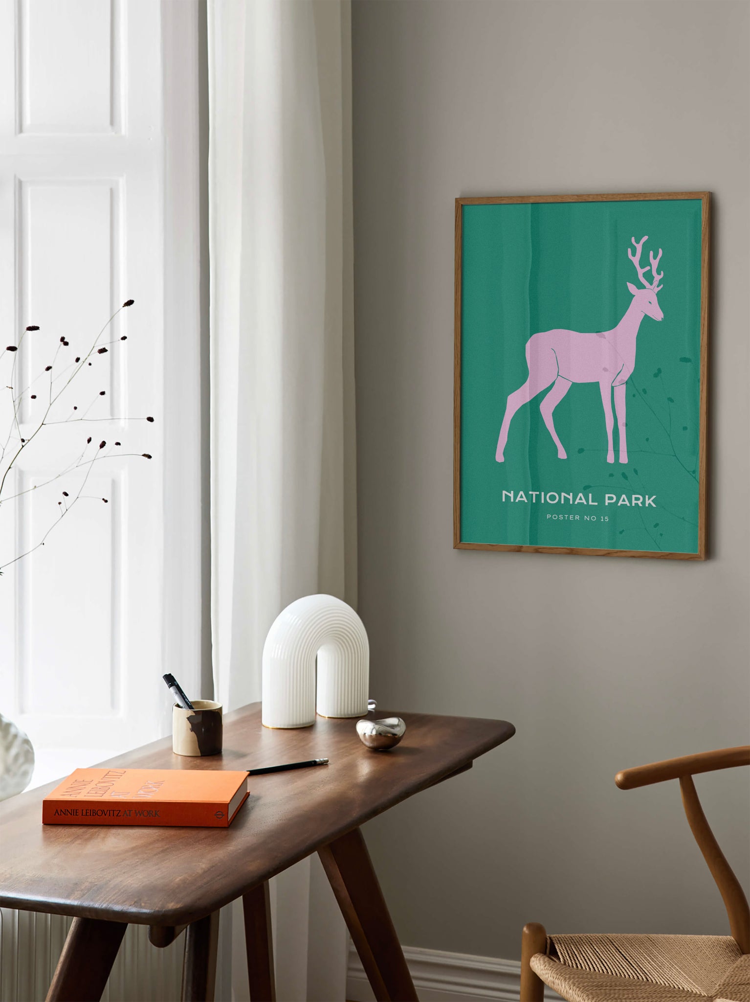 National Park: Deer Poster