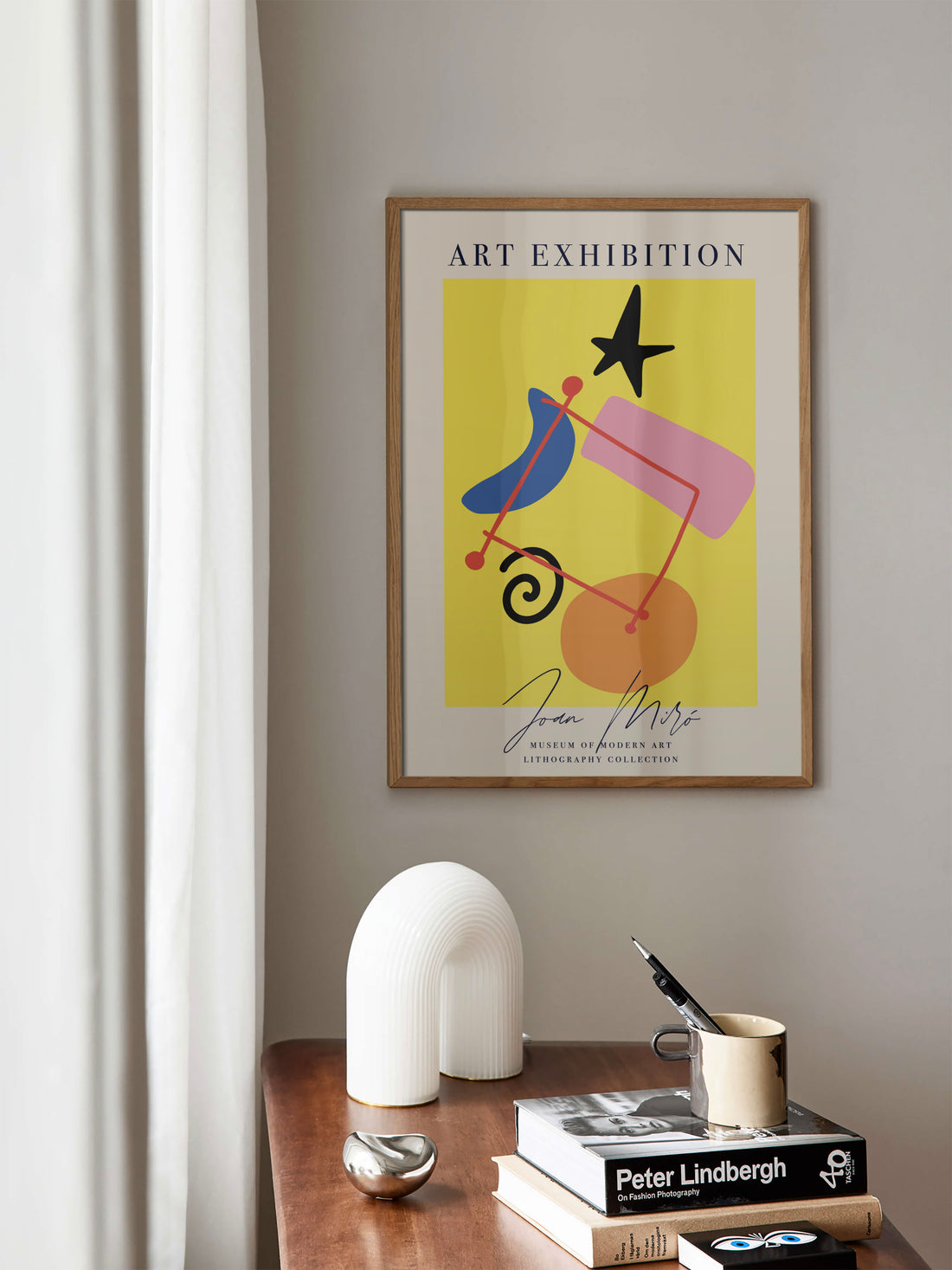 Joan Miró Yellow Poster