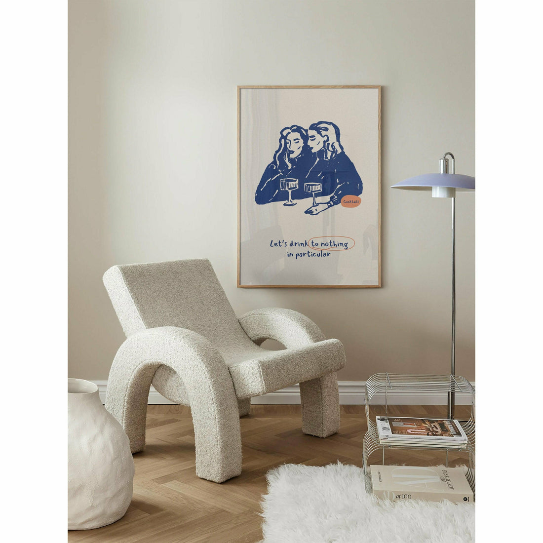 Drinking Friends Neutral Wall Art