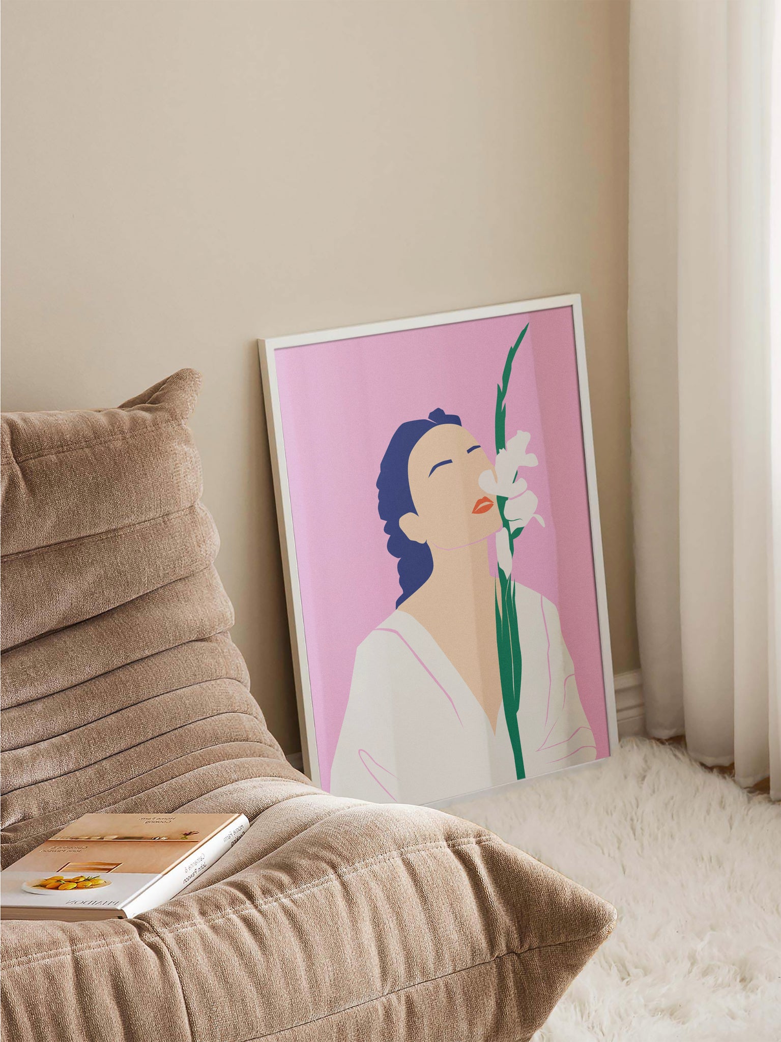 Abstract Woman & Plant