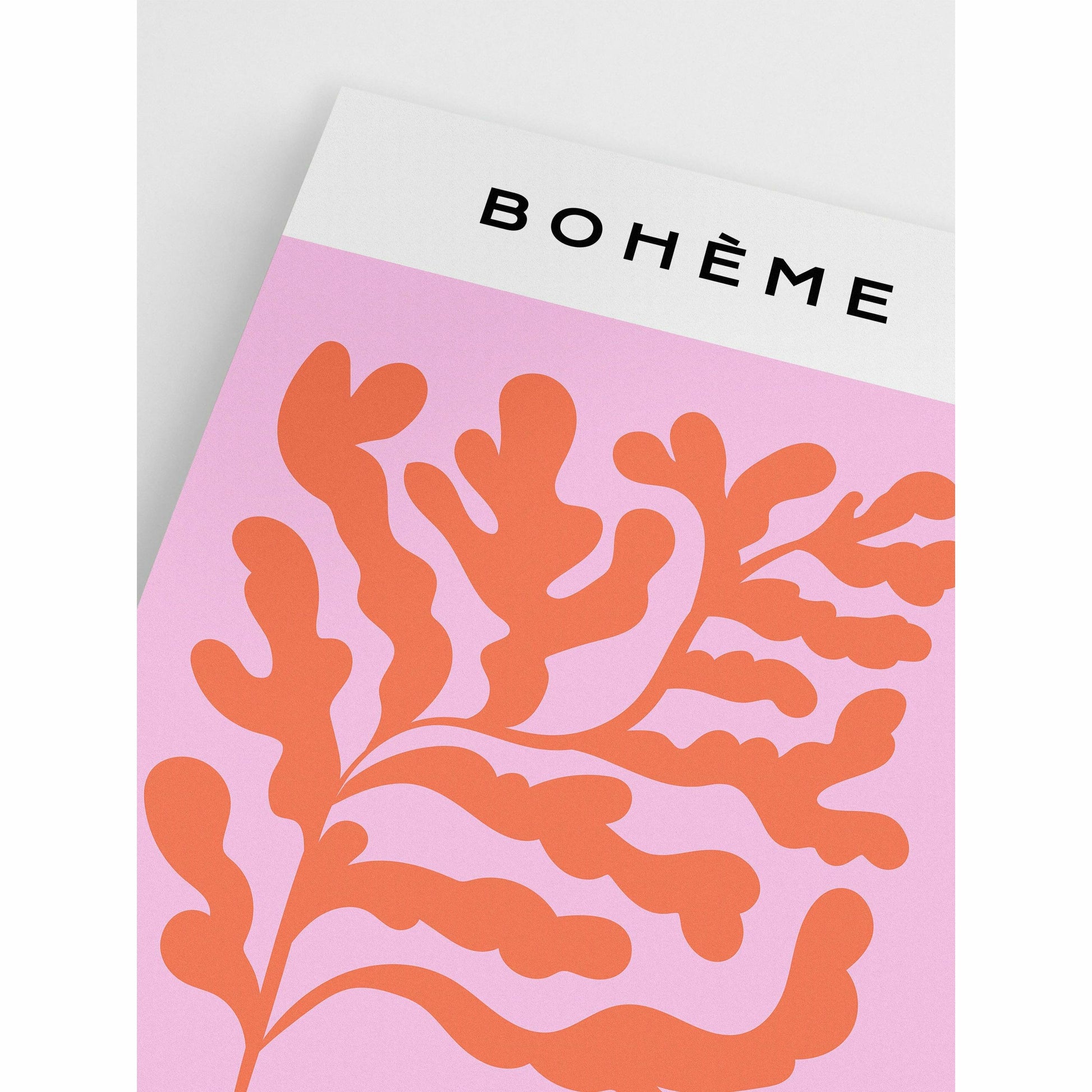 Pink Foliage Digital Poster