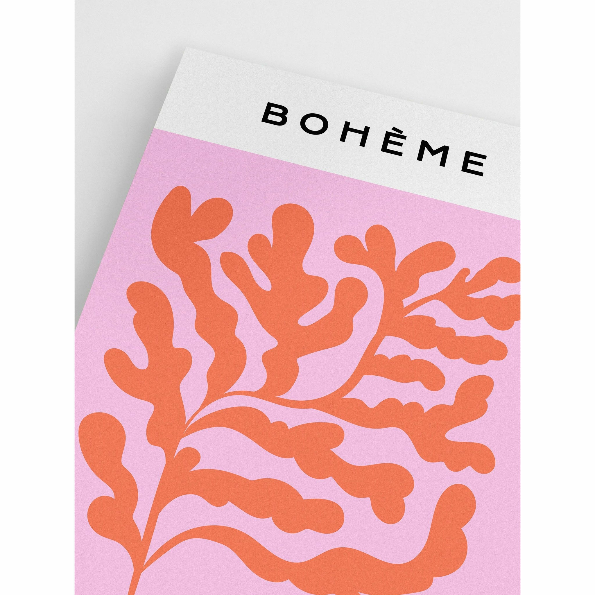 Pink Foliage Digital Poster