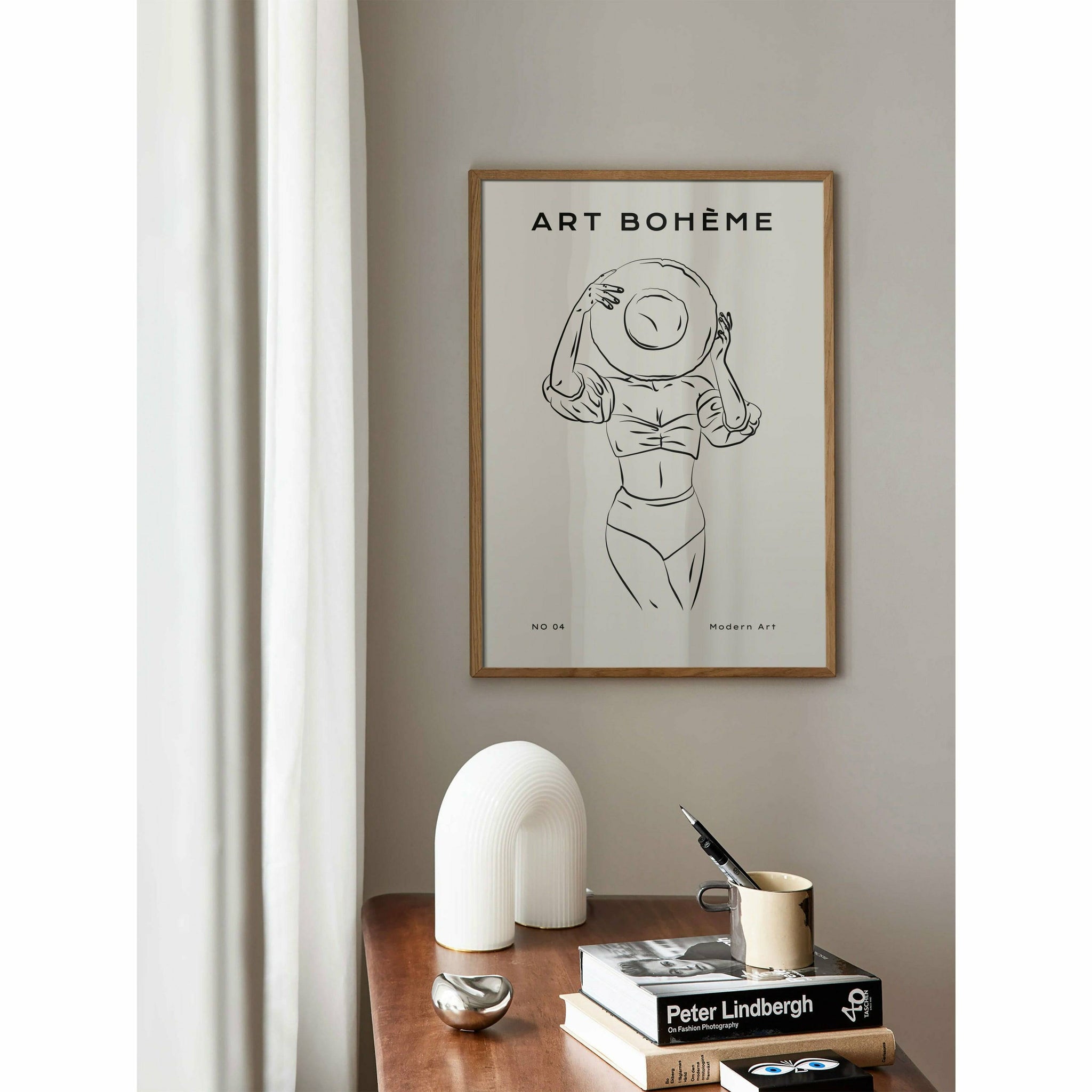 Sunbathing Woman Poster