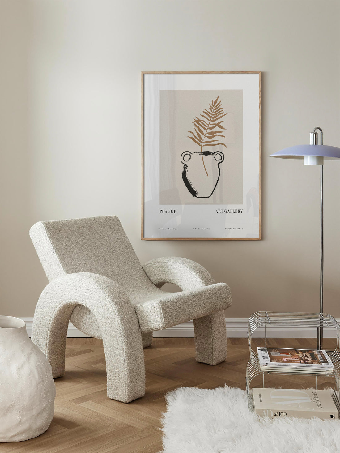 Prague Palm Poster