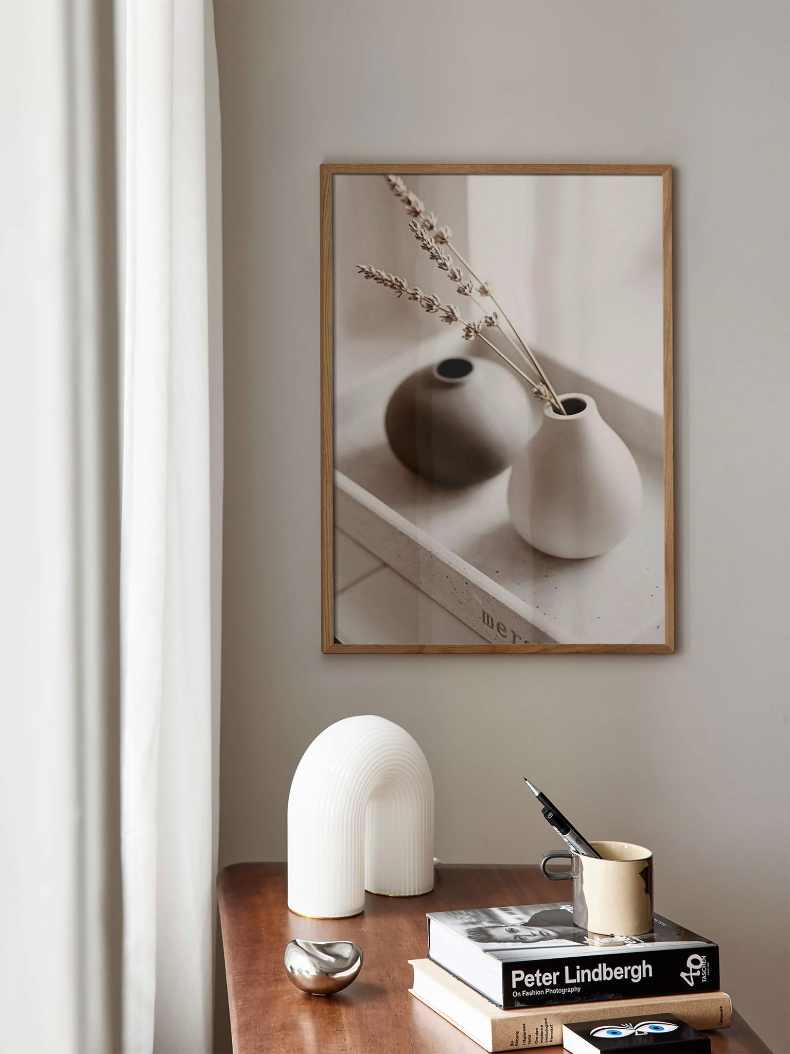 Black & White Vases poster