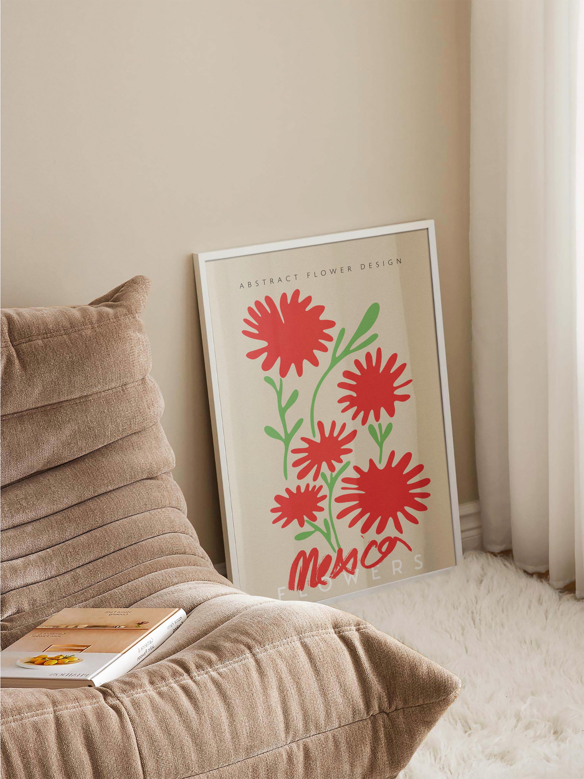 Mexico Flowers Poster