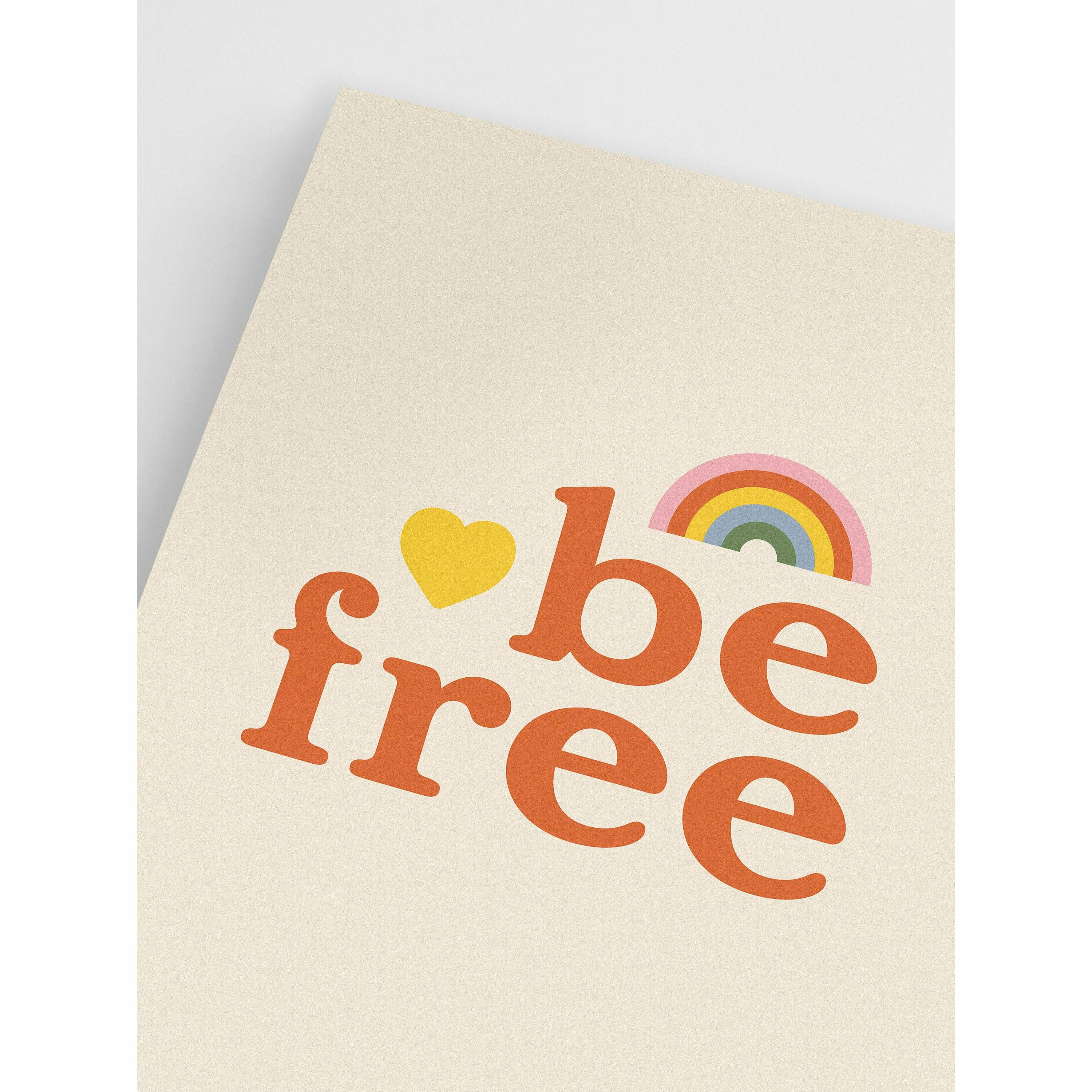 Rainbow Be Free Poster