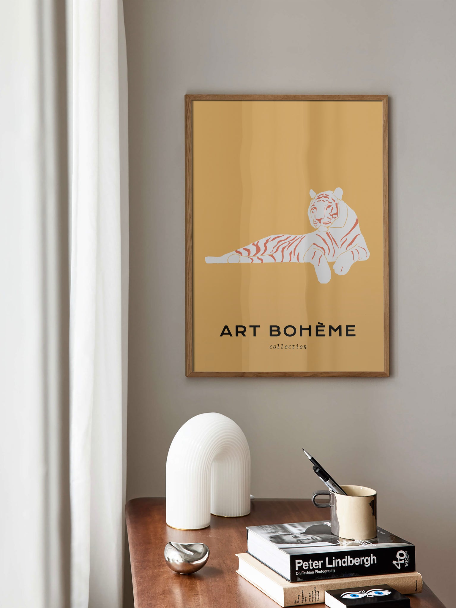 Abstract Tiger Poster