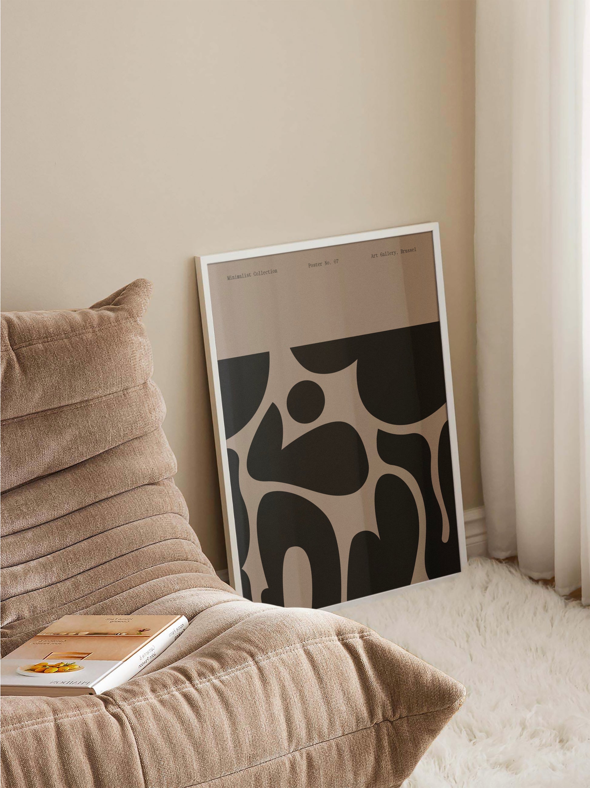 Minimalist Black & Beige Poster
