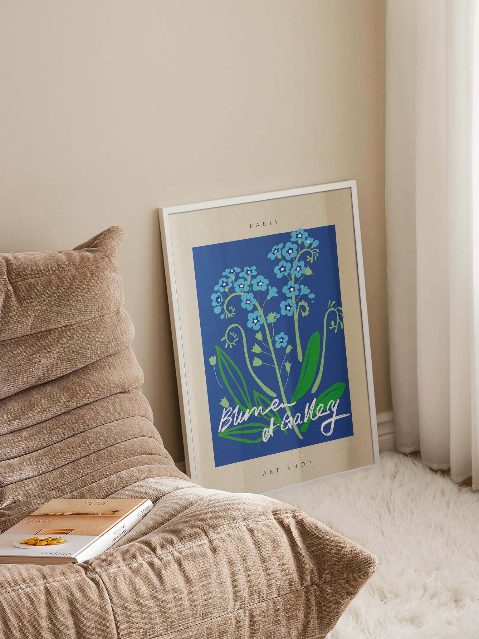 Paris Flower Market Poster