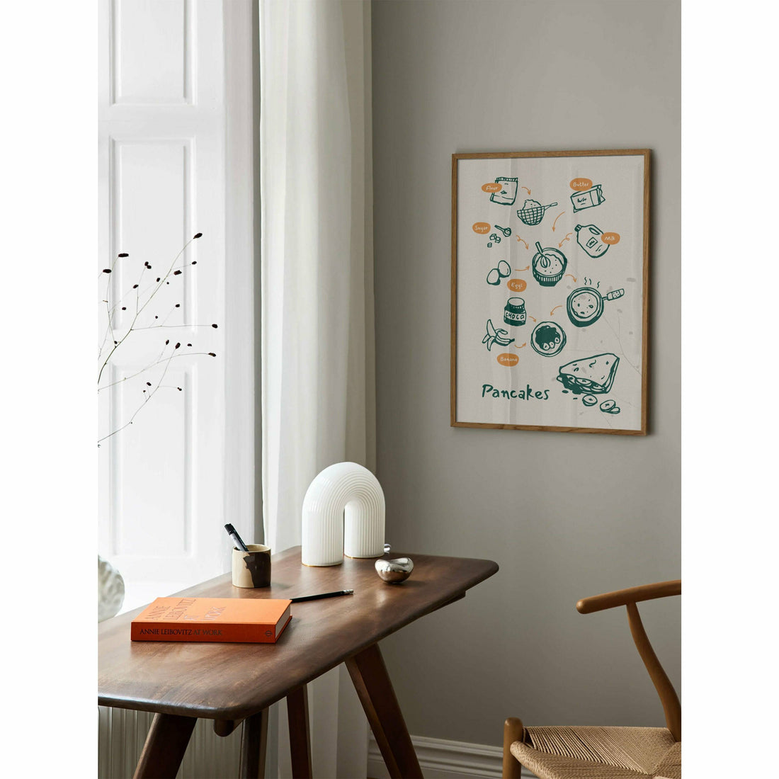 Pancakes Neutral Wall Art