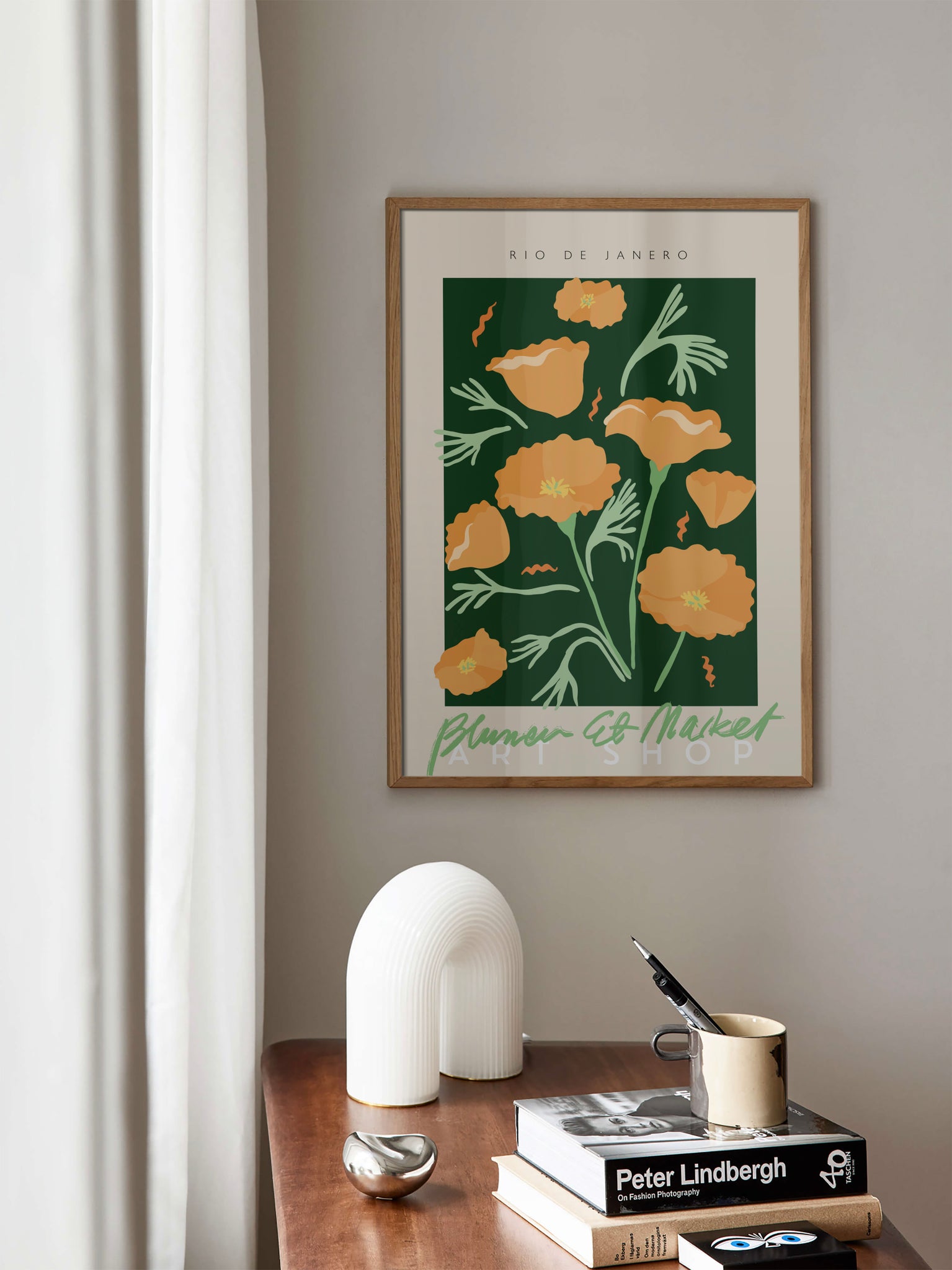 Rio De Janiero Flower Market Poster
