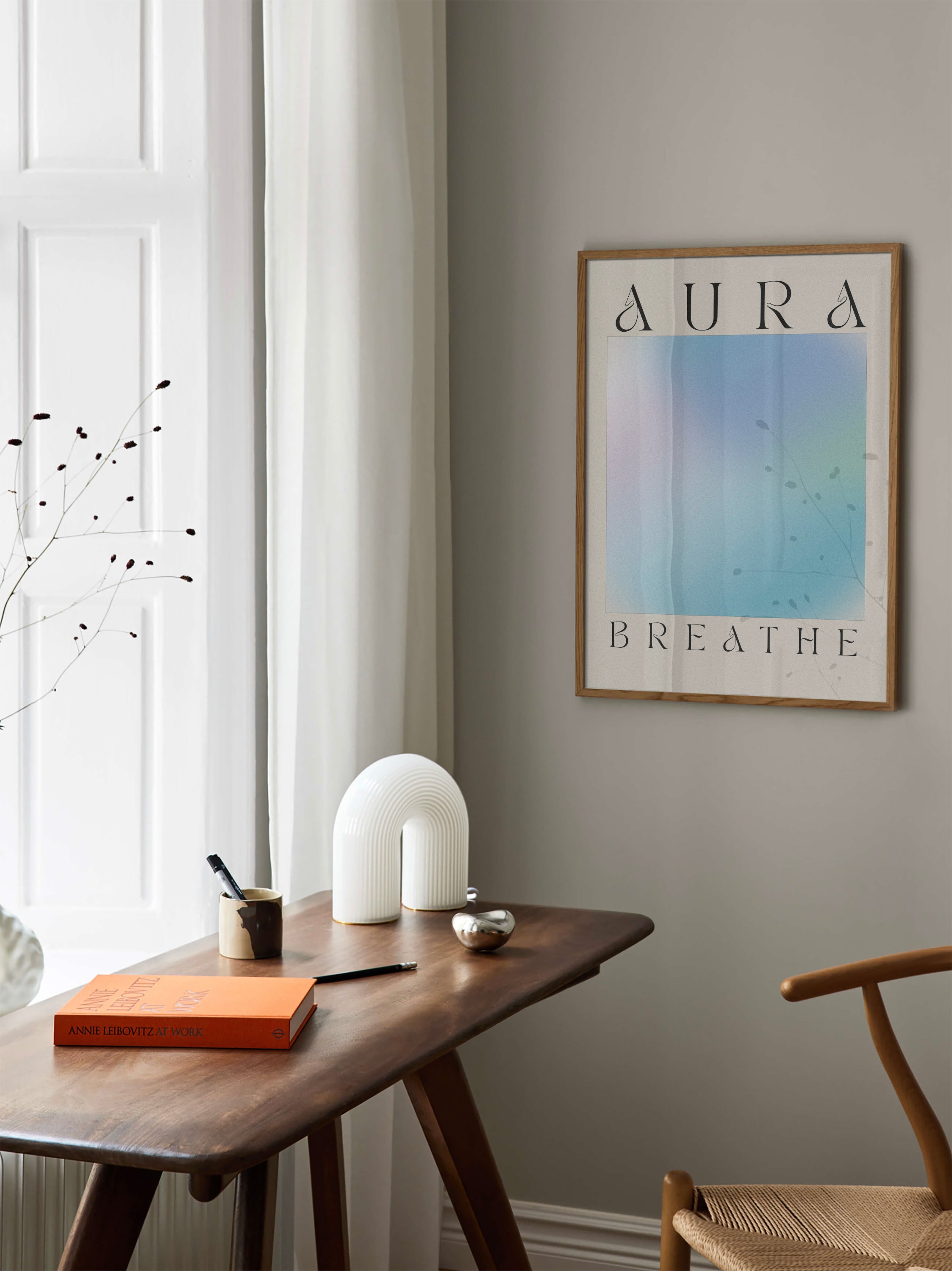 Blue Aura Breathe poster