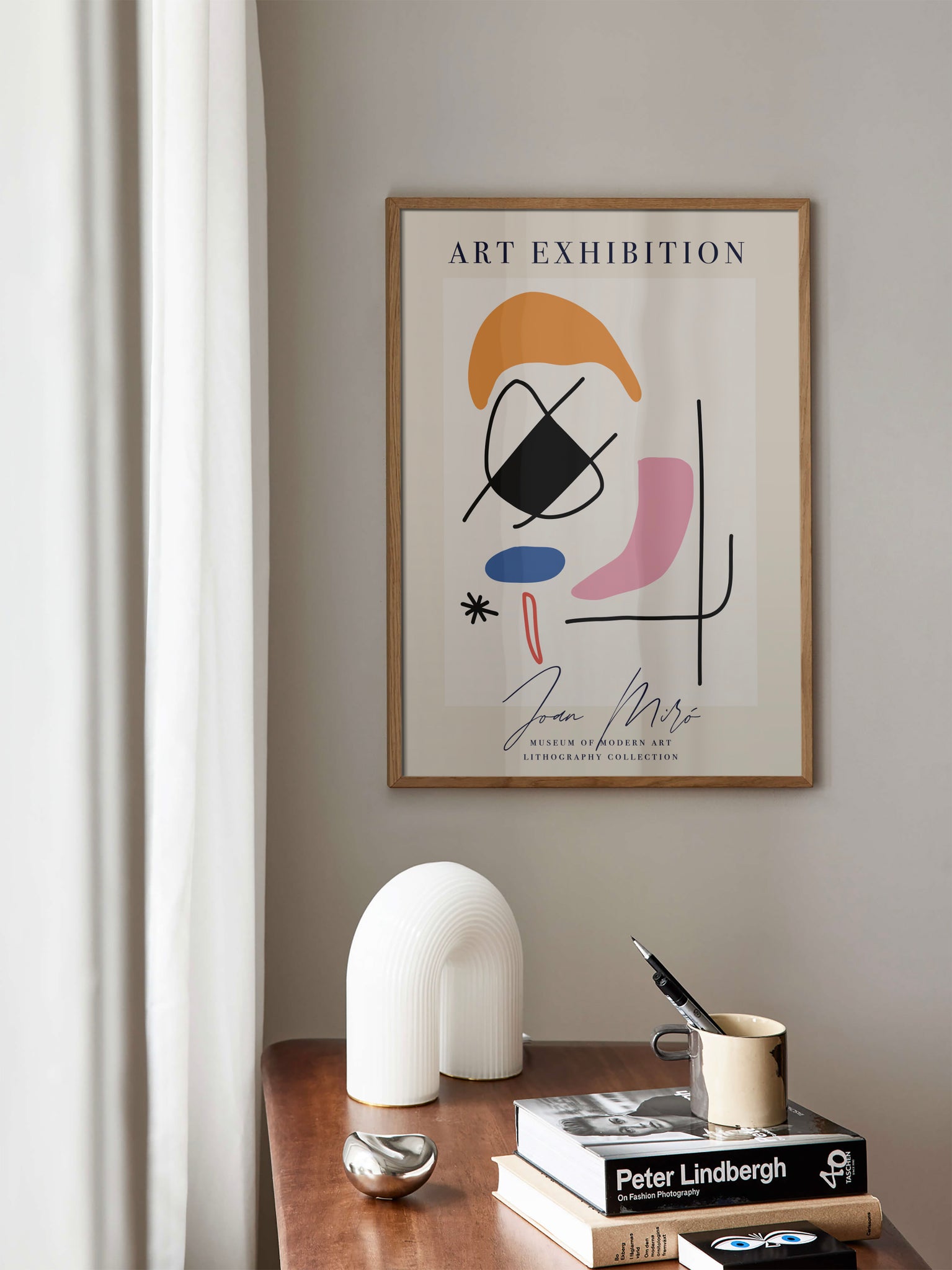 Joan Miró Soft Modern Art Poster