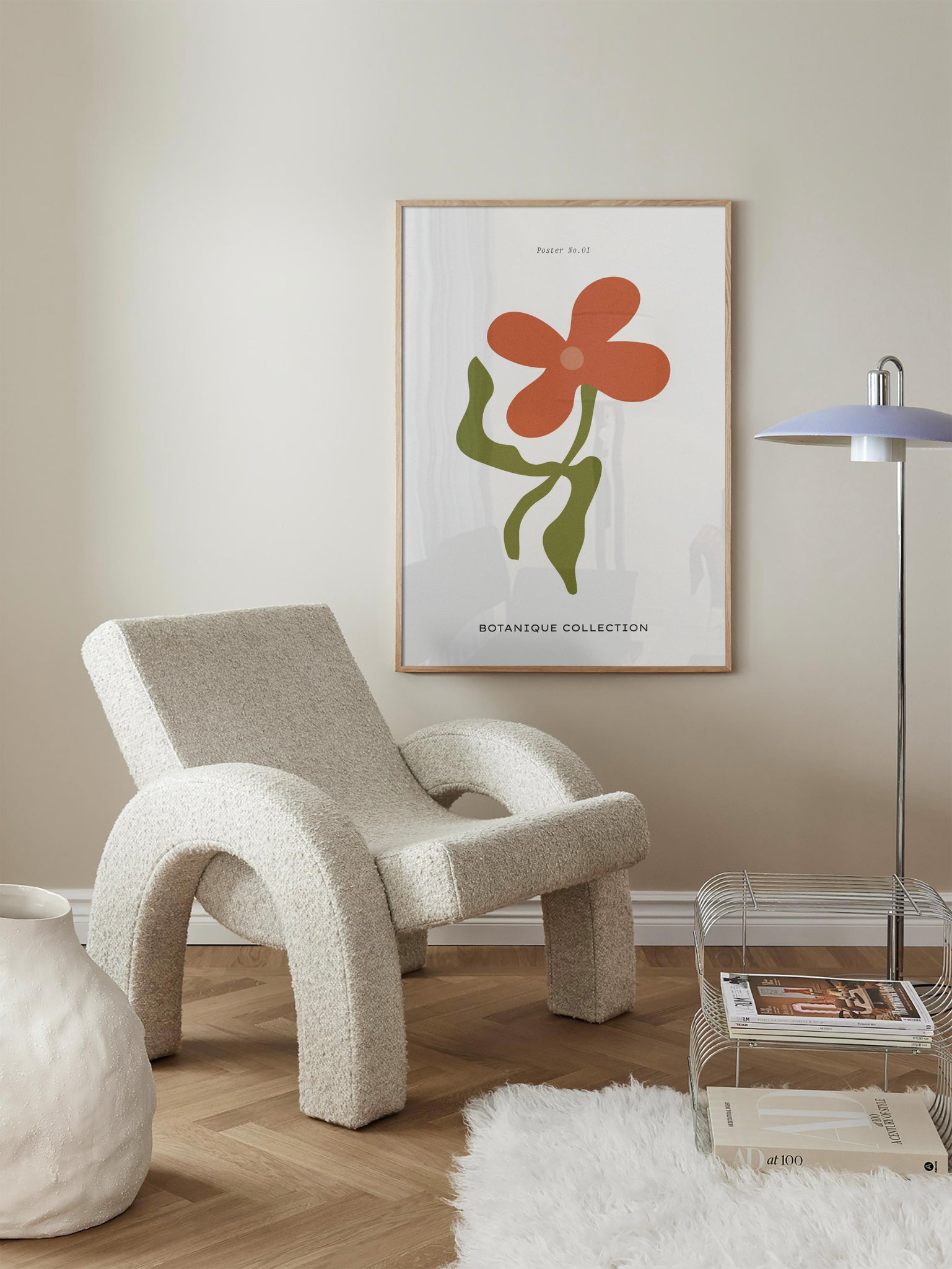 Botanical Red Flower
