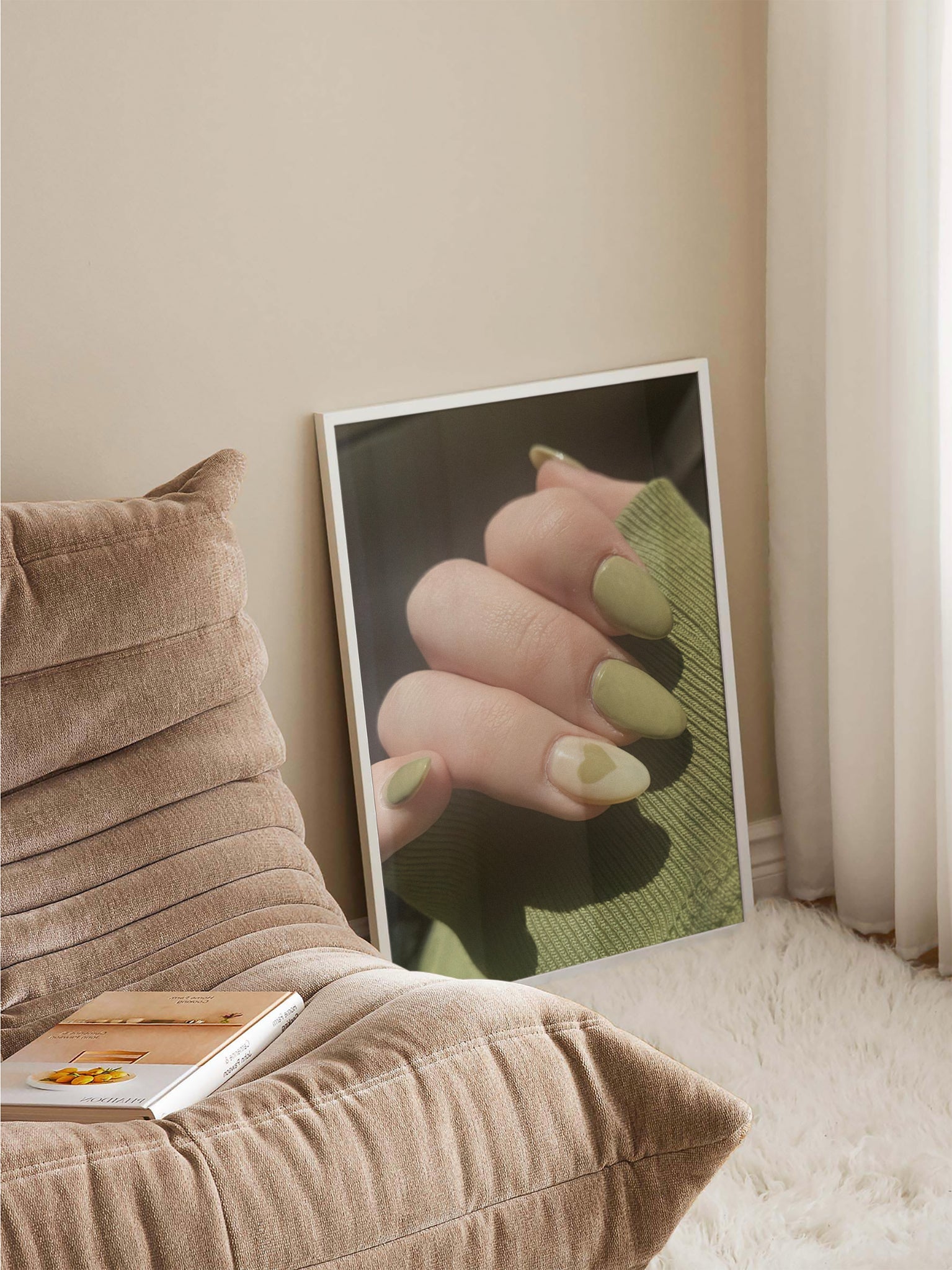 Green Nail Art poster