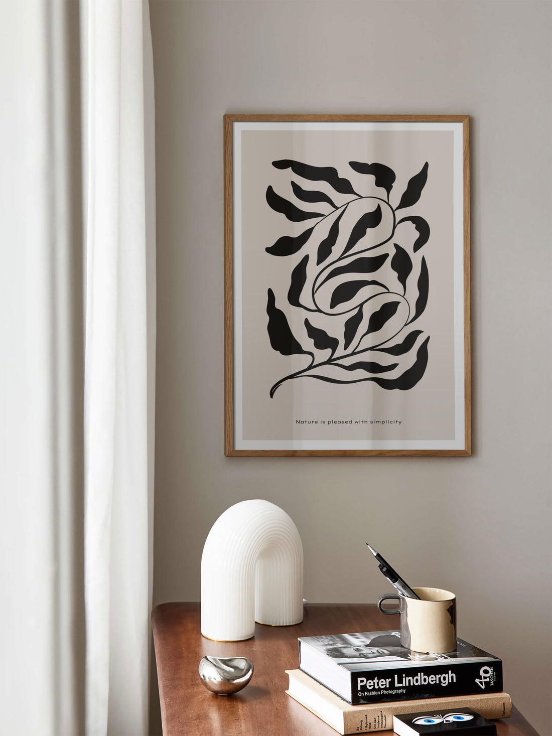 Abstract Leafy Print