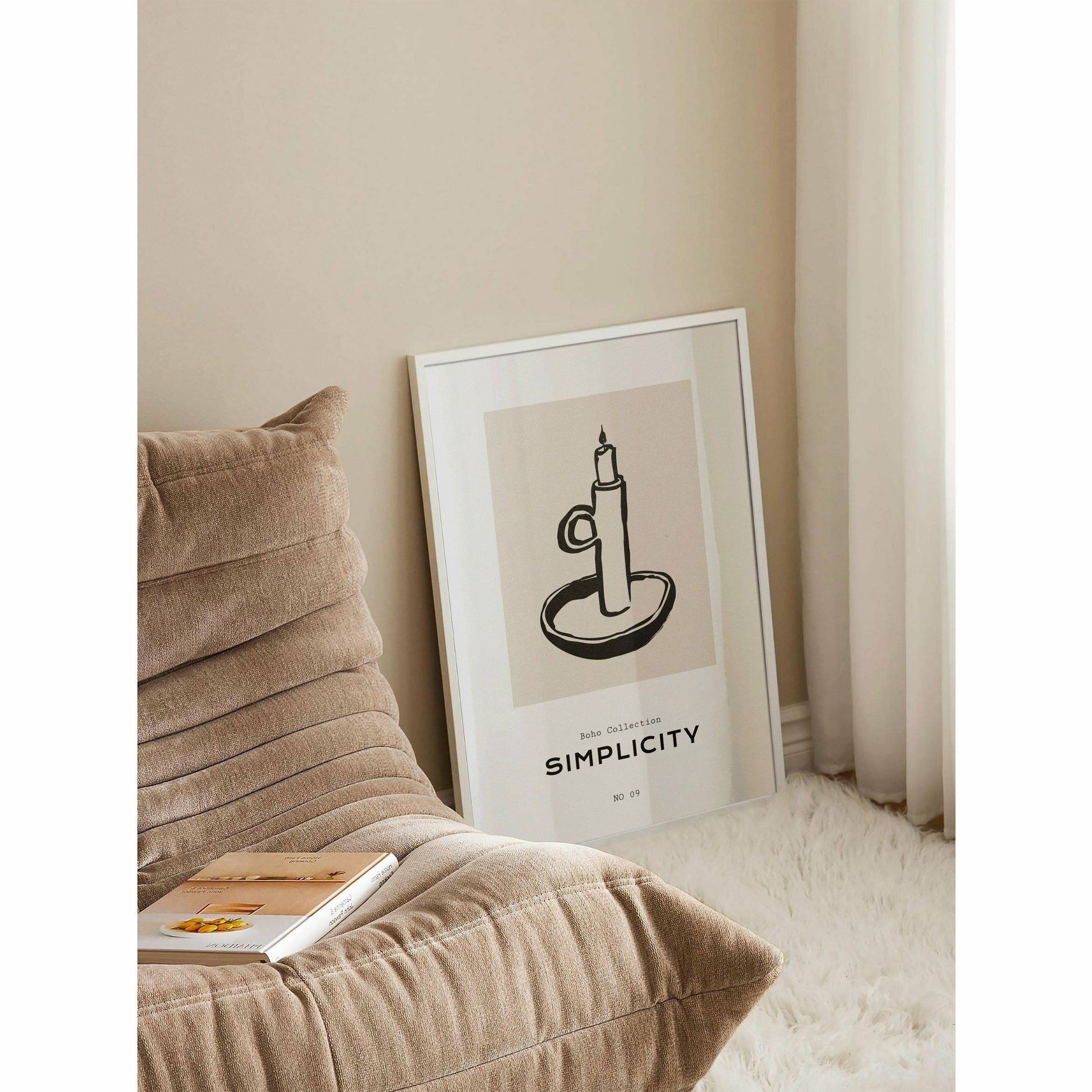 Boho Candlestick Poster