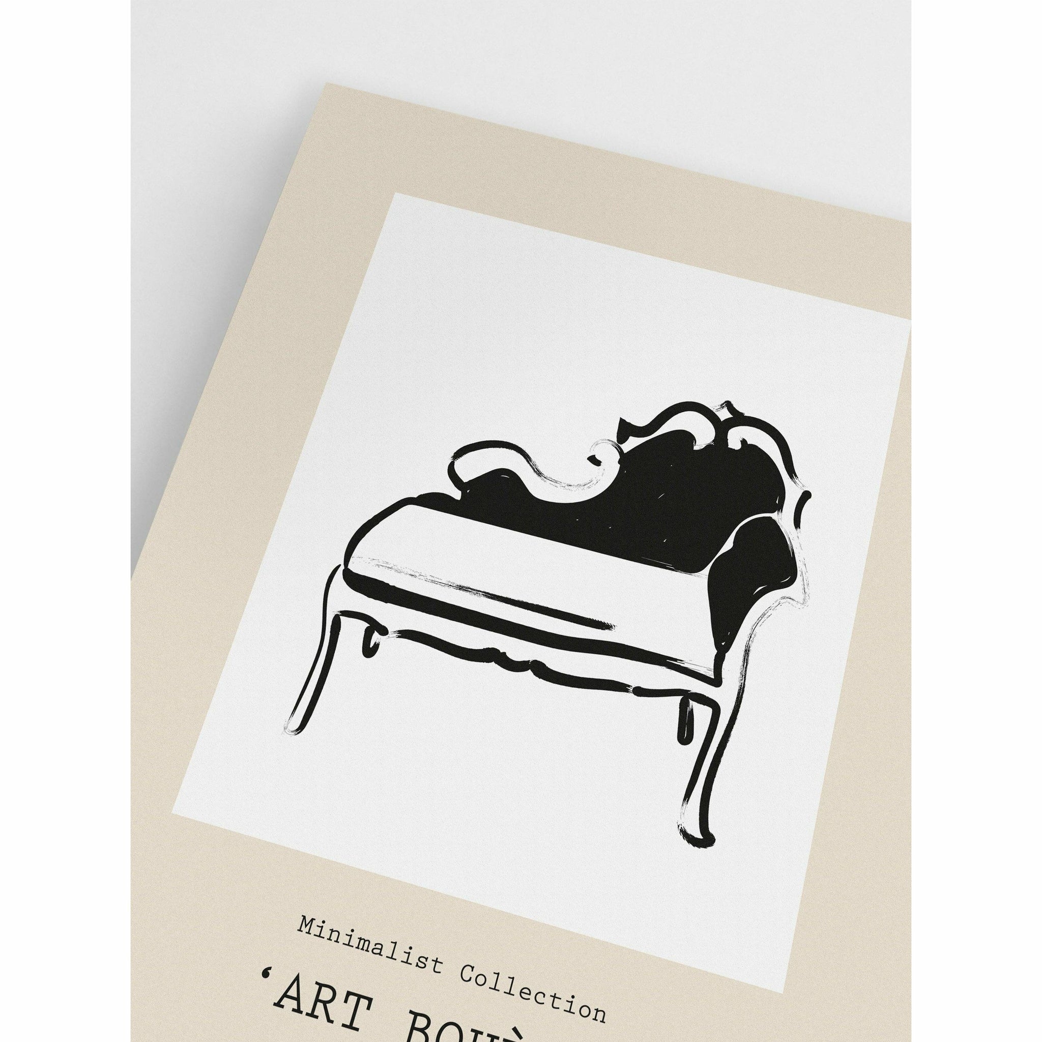 Settee Minimalist Poster