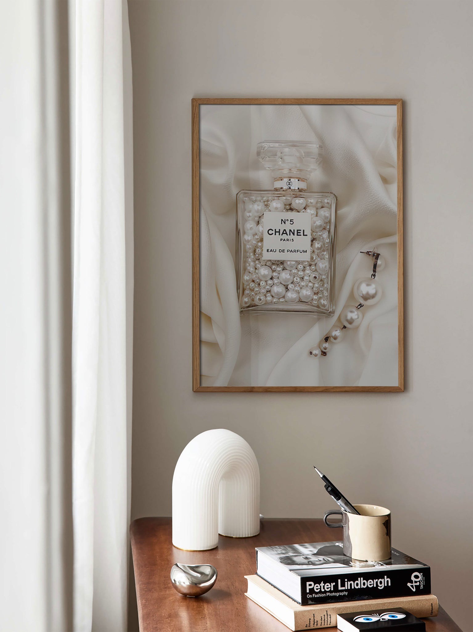 Chanel Perfume Pearls poster