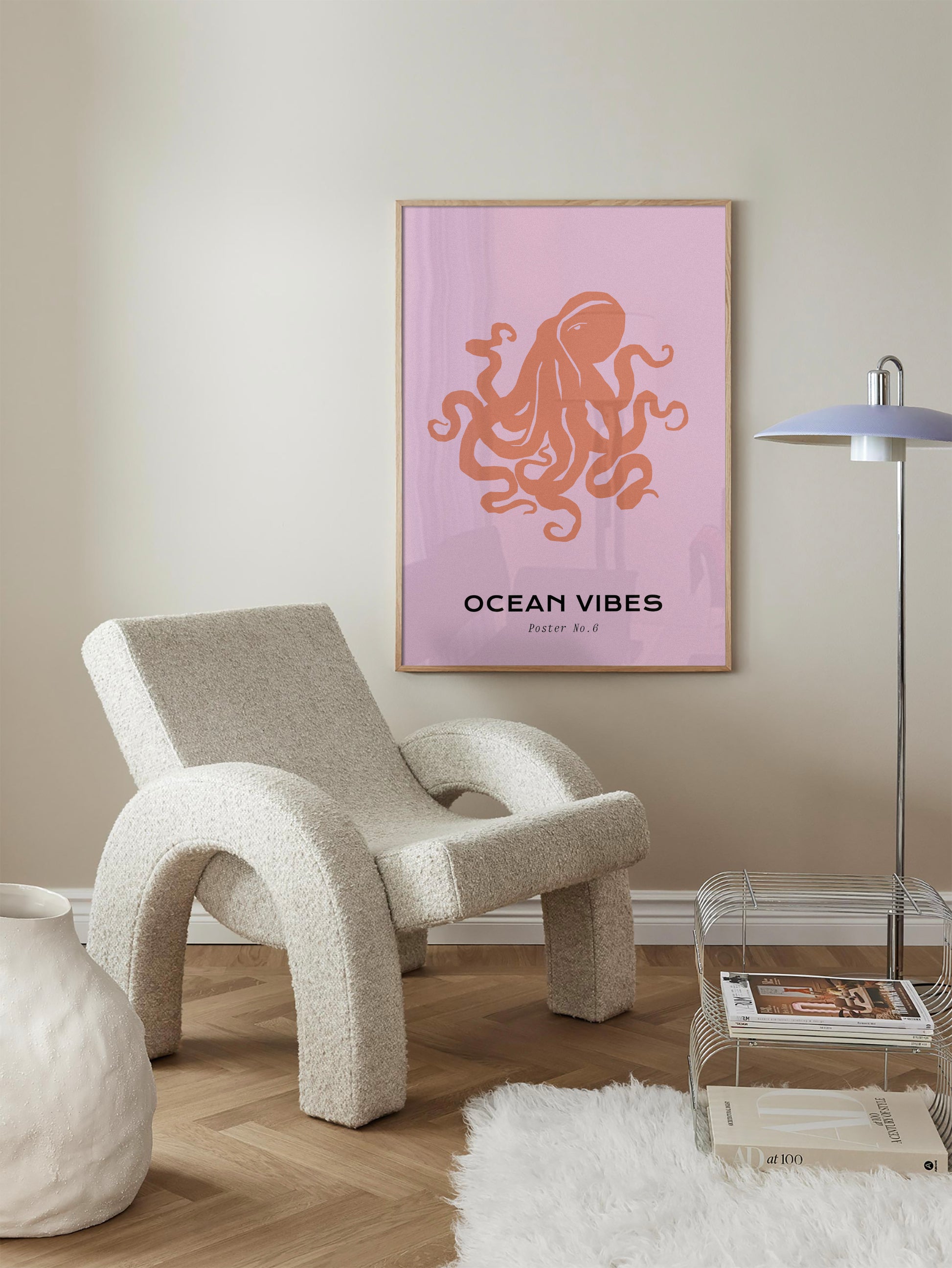 Octopus Ocean Vibes Poster