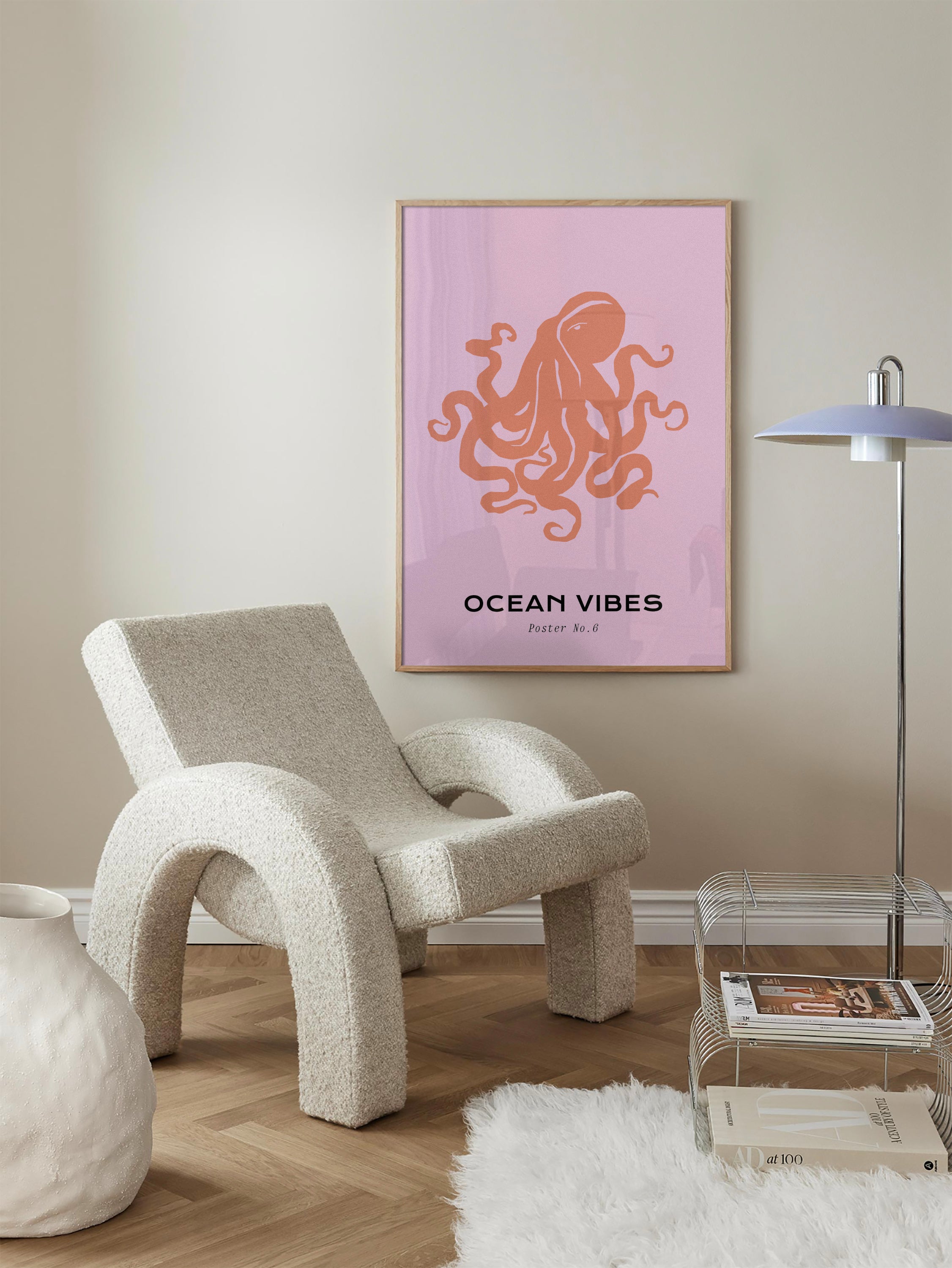 Octopus Ocean Vibes Poster