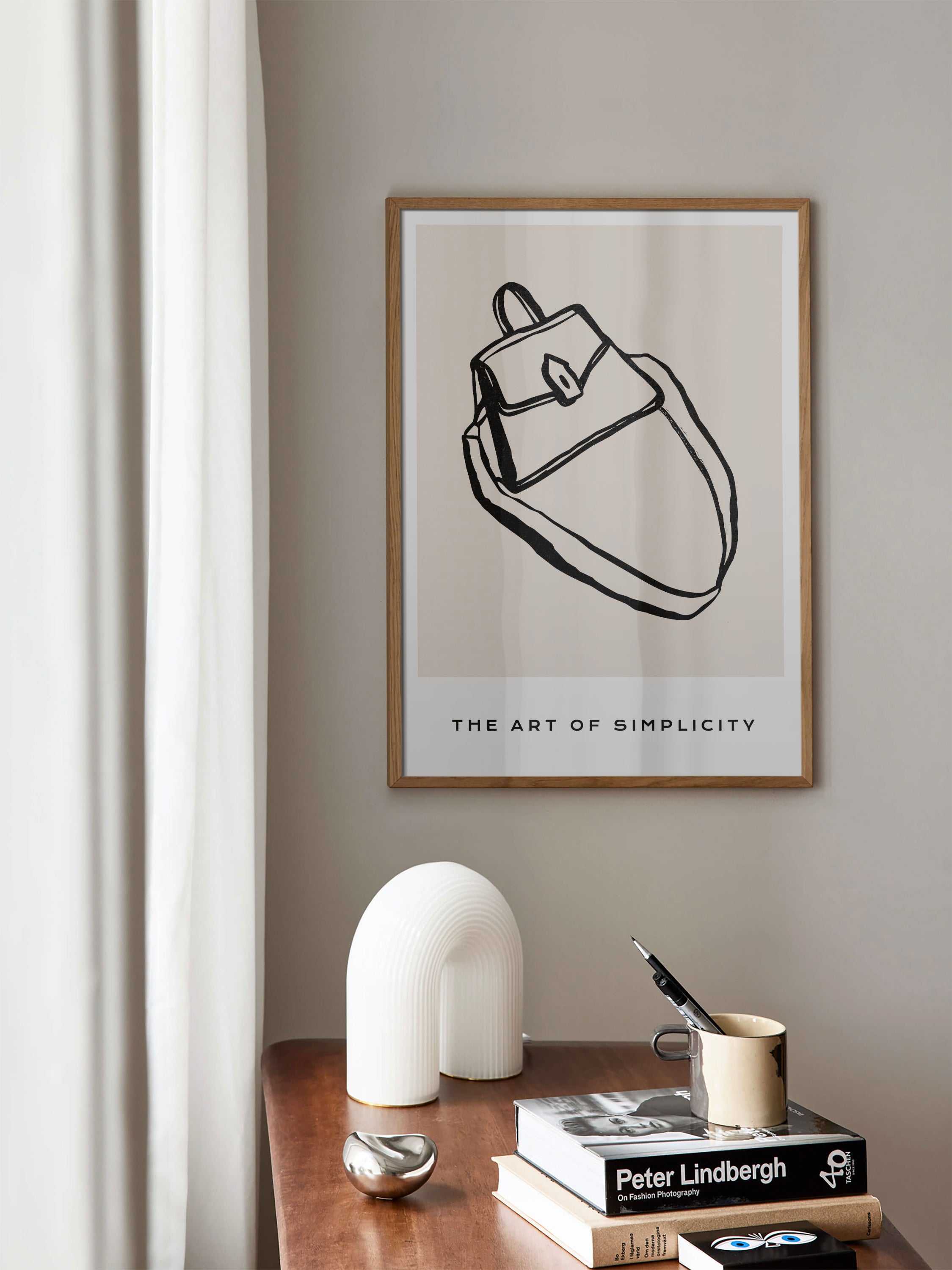 Simplicity Purse Sketch Wall Art 