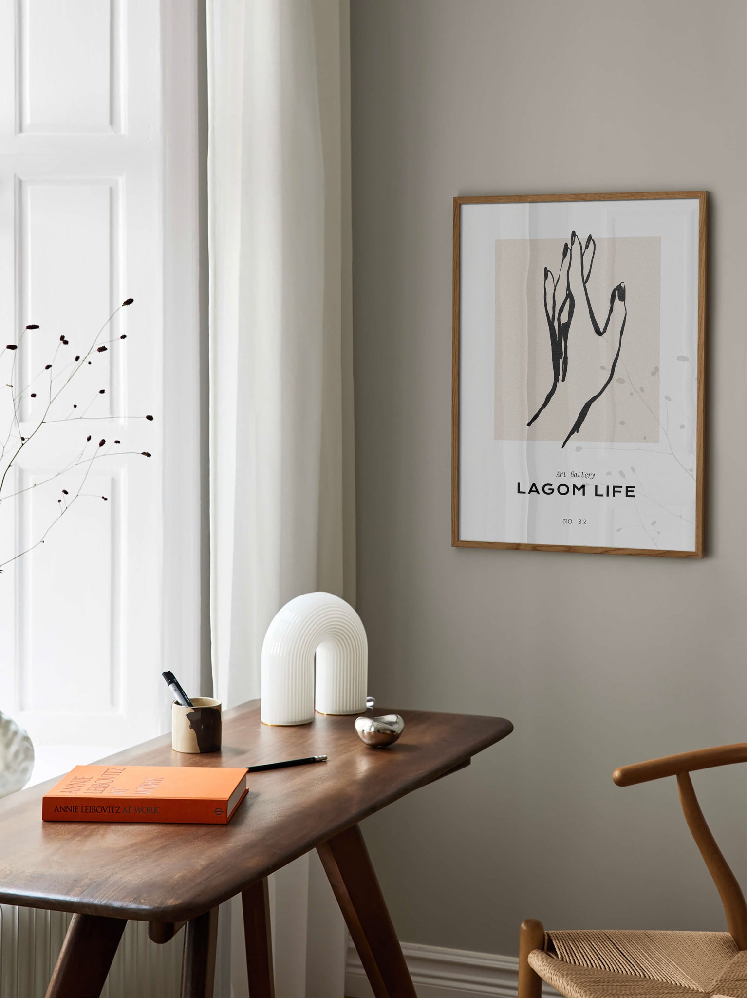 Lagom Life: Woman’s Hand Poster