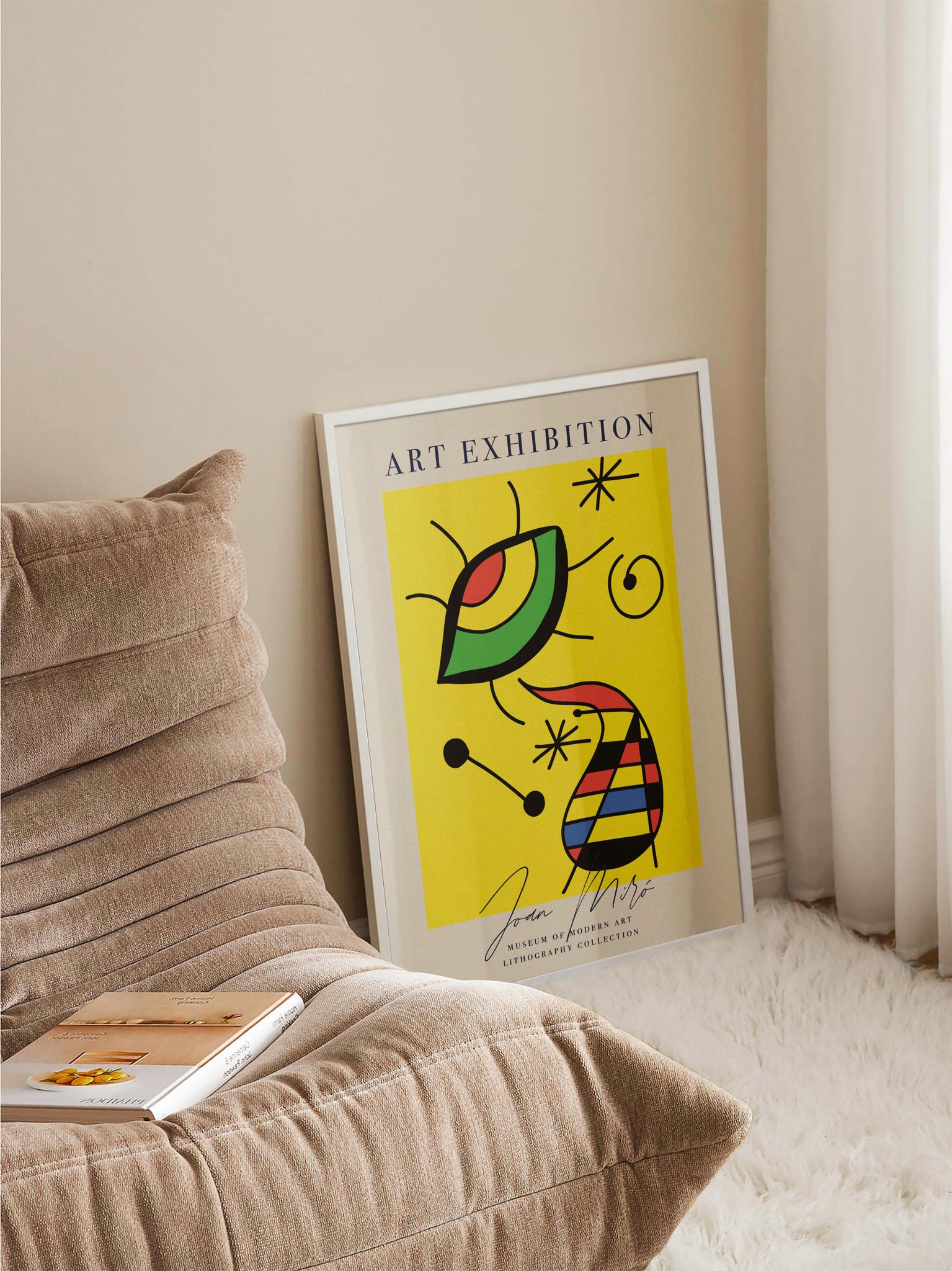 Joan Miró Yellow Eye Modern Art