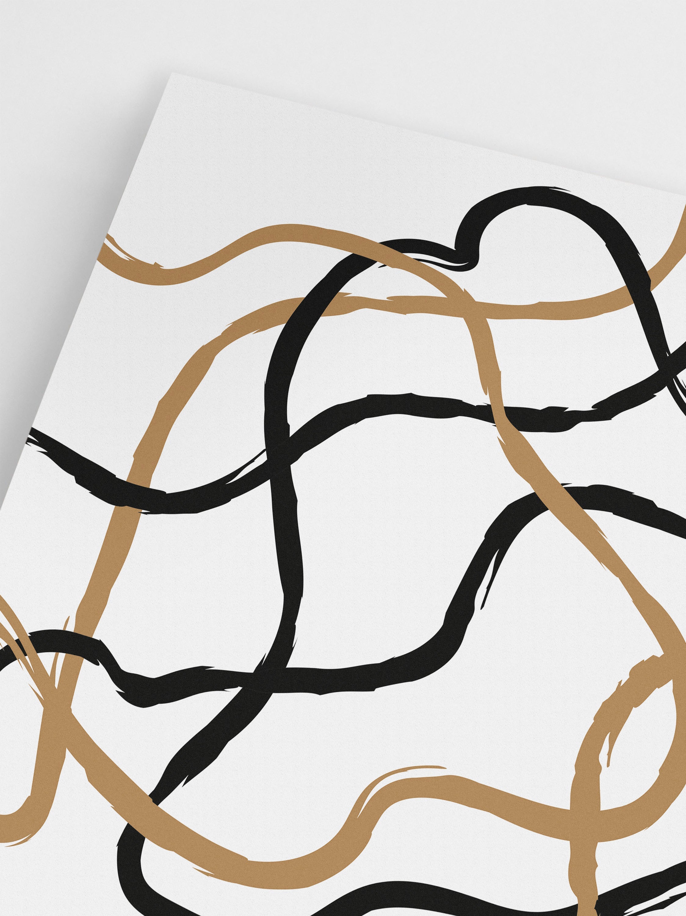 Abstract Lines Bedroom Wall Decor