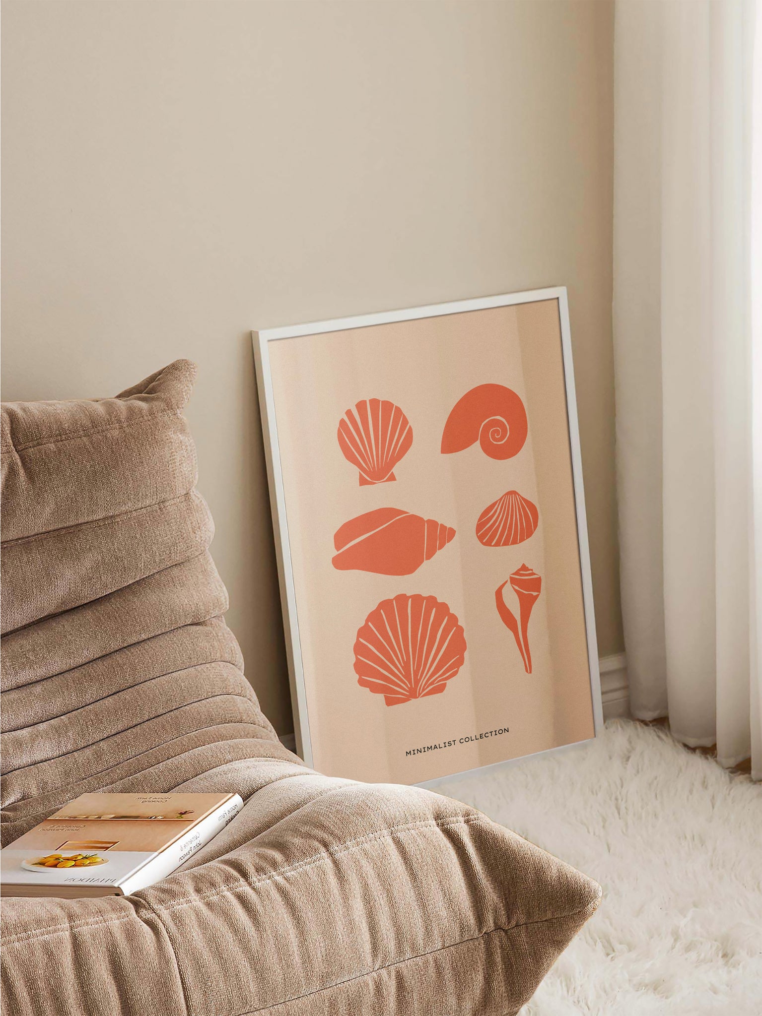 Minimalist Shell Drawing Poster