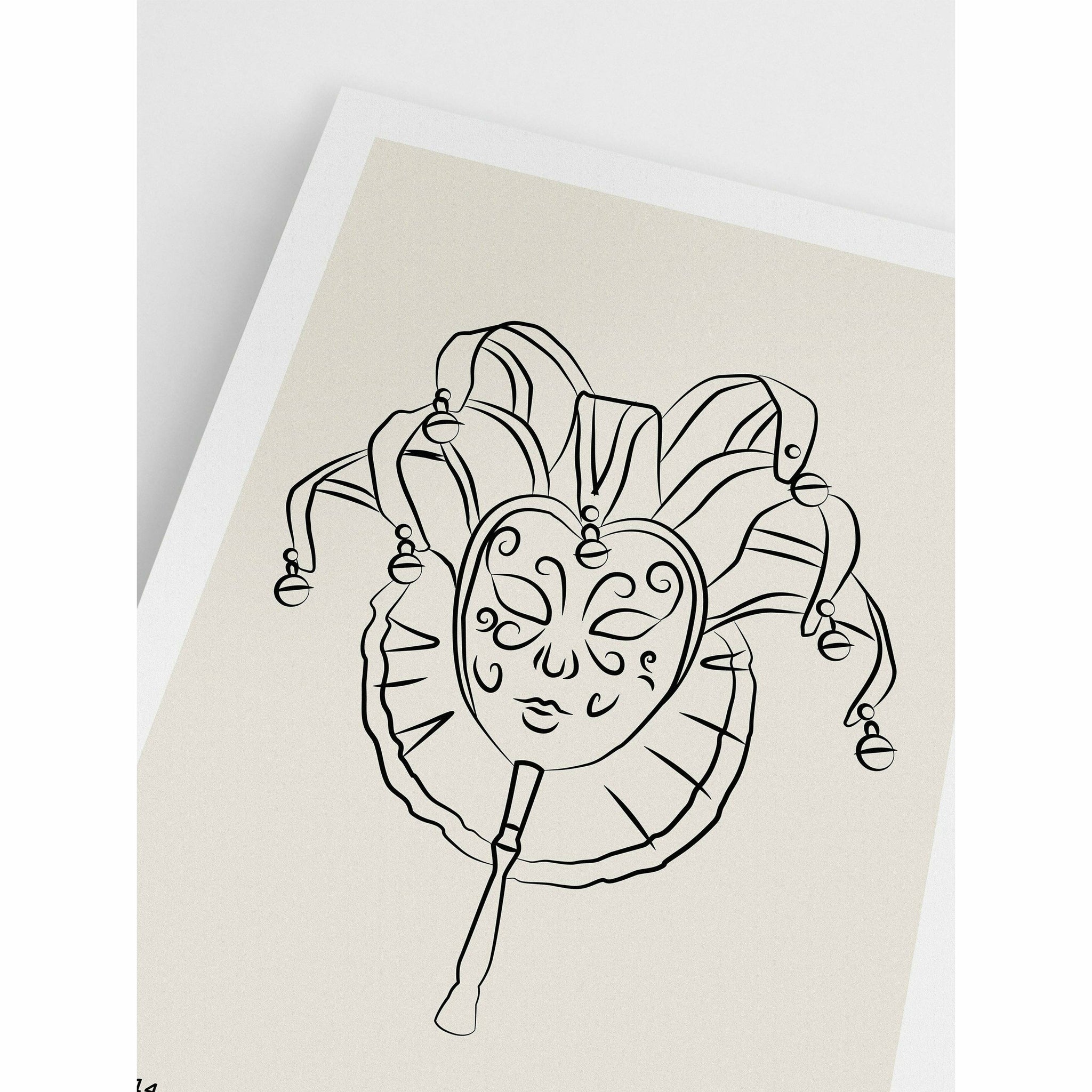Jester Mask Wall Art