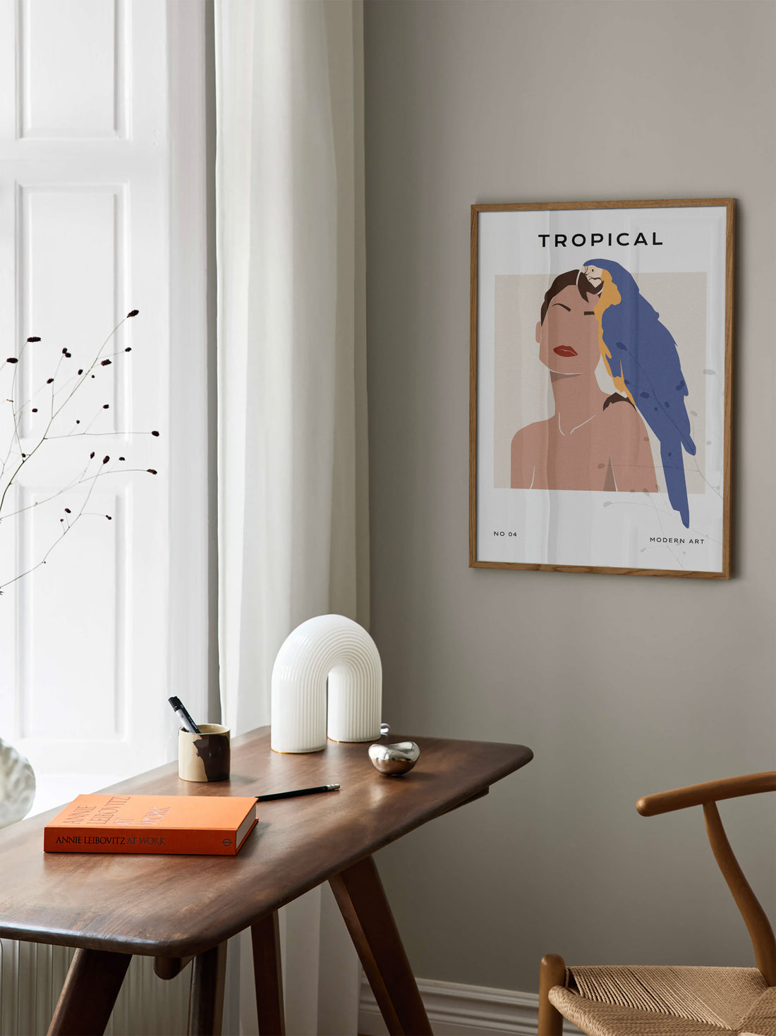 Parrot & Woman