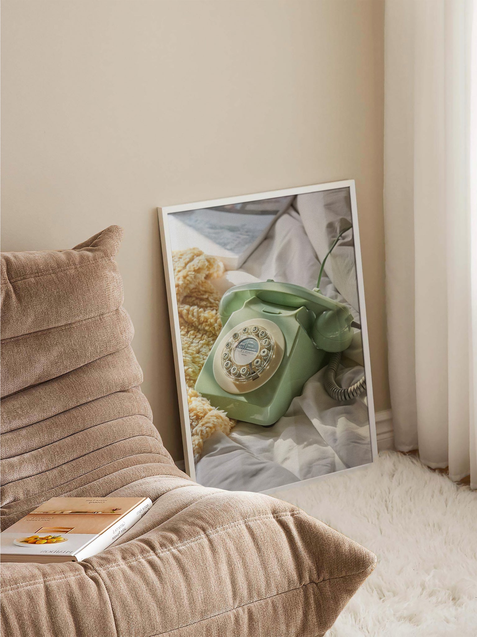 Green Rotary Phone poster