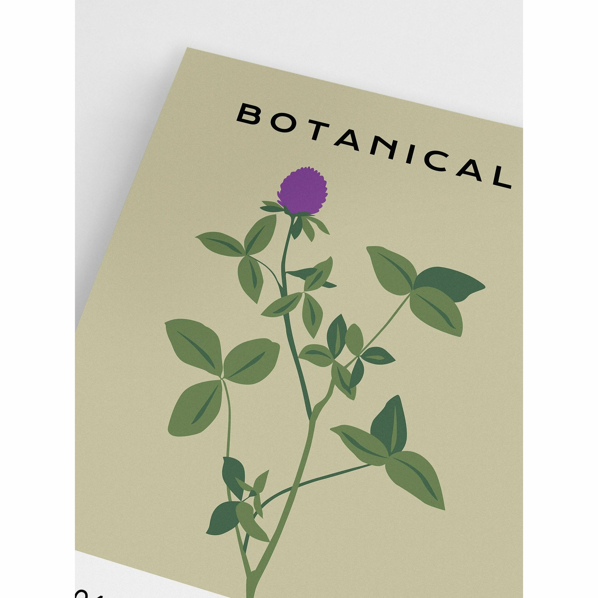 Purple Wildflower Poster for Room Decor
