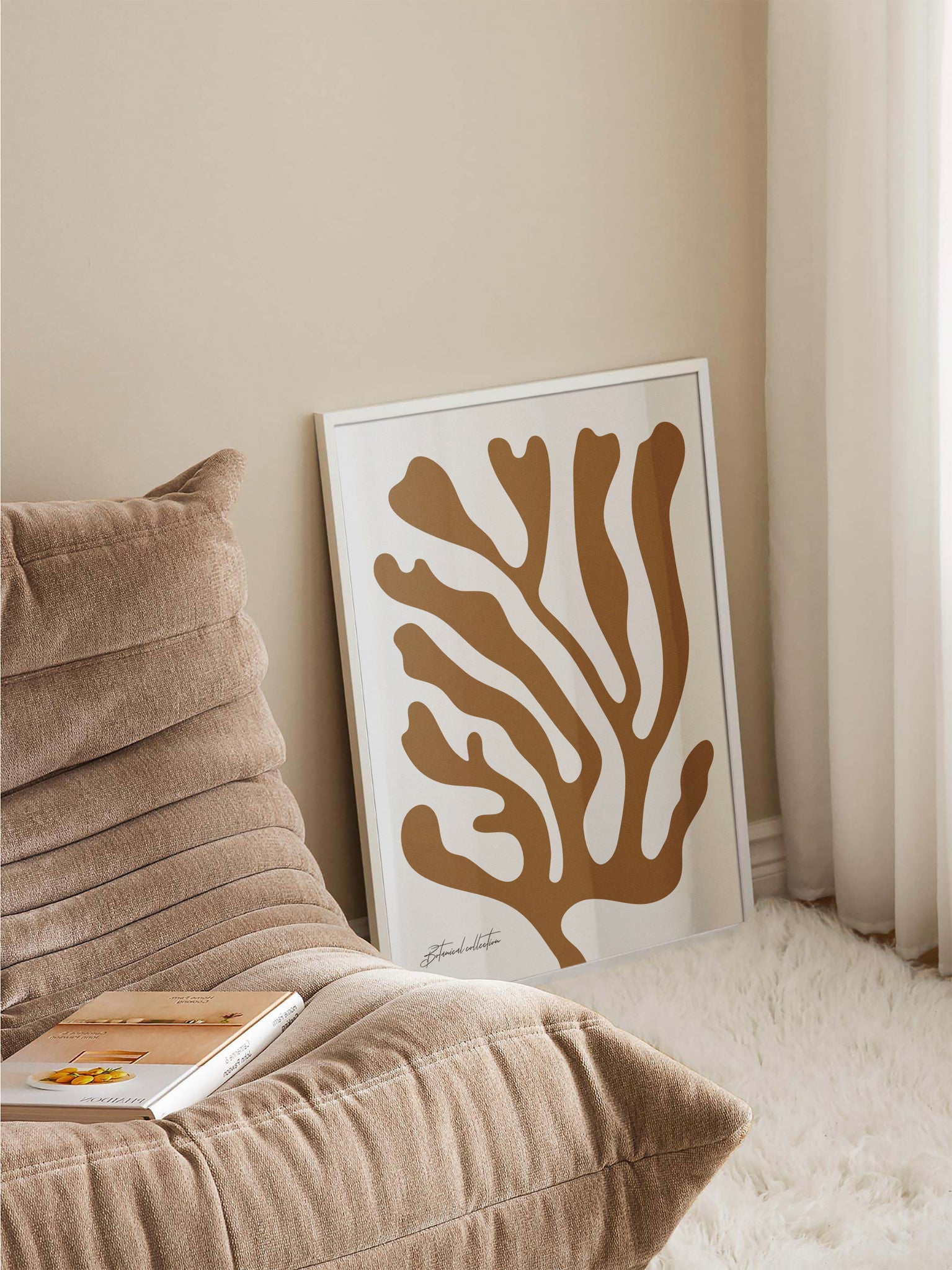 Abstract Sea Leaves Poster