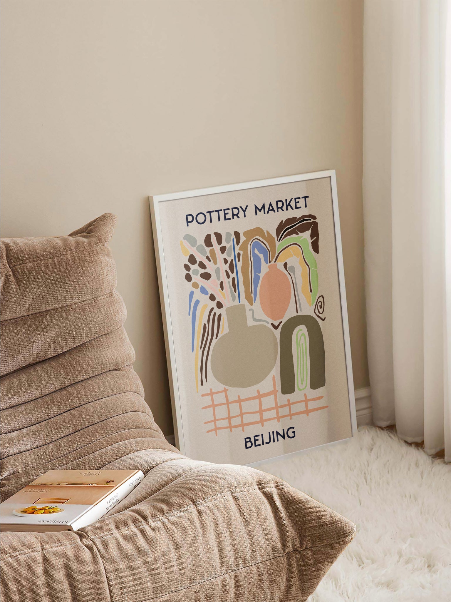 Beijing Pottery Market Poster