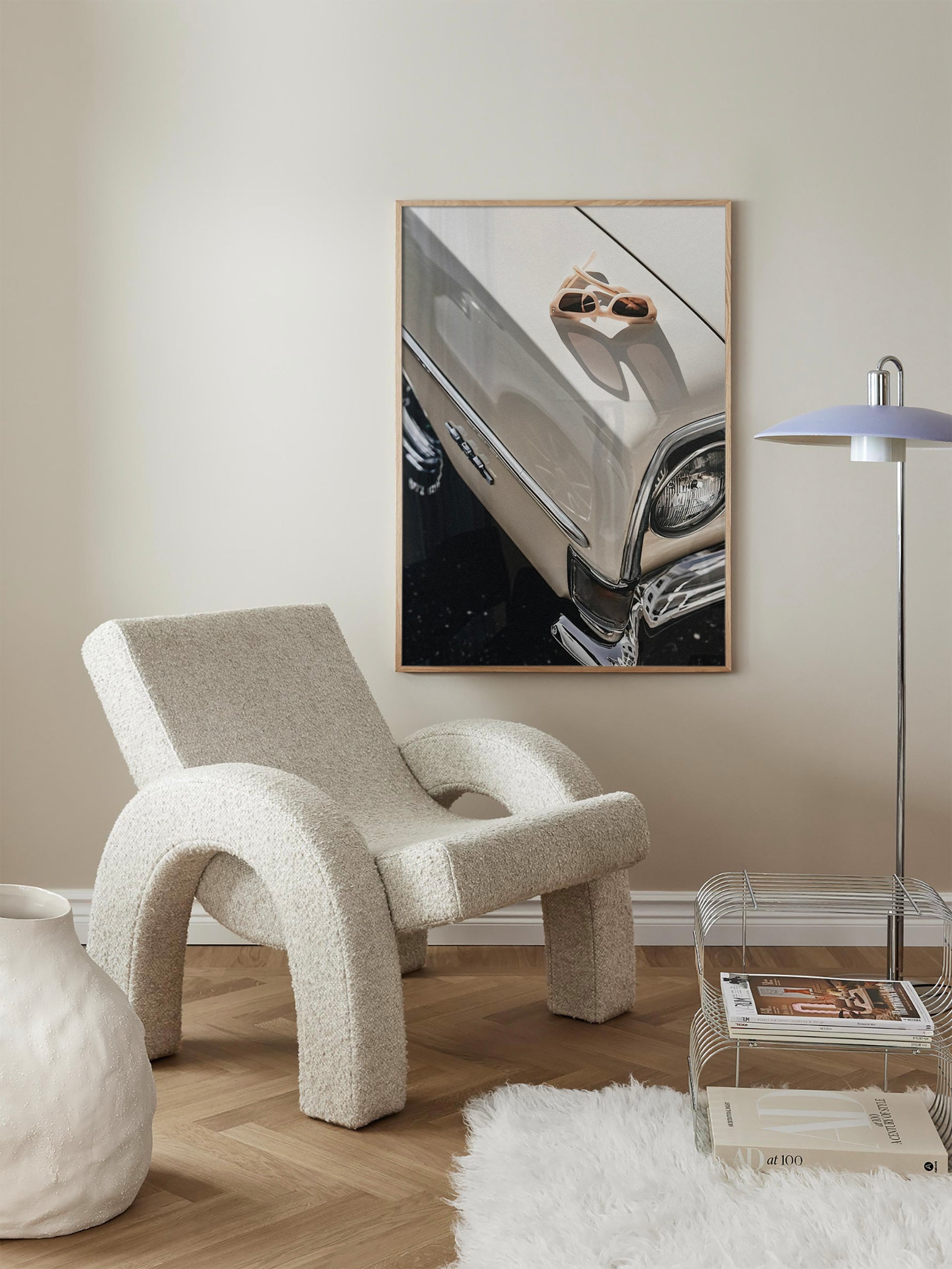 Sunglasses on the Car poster