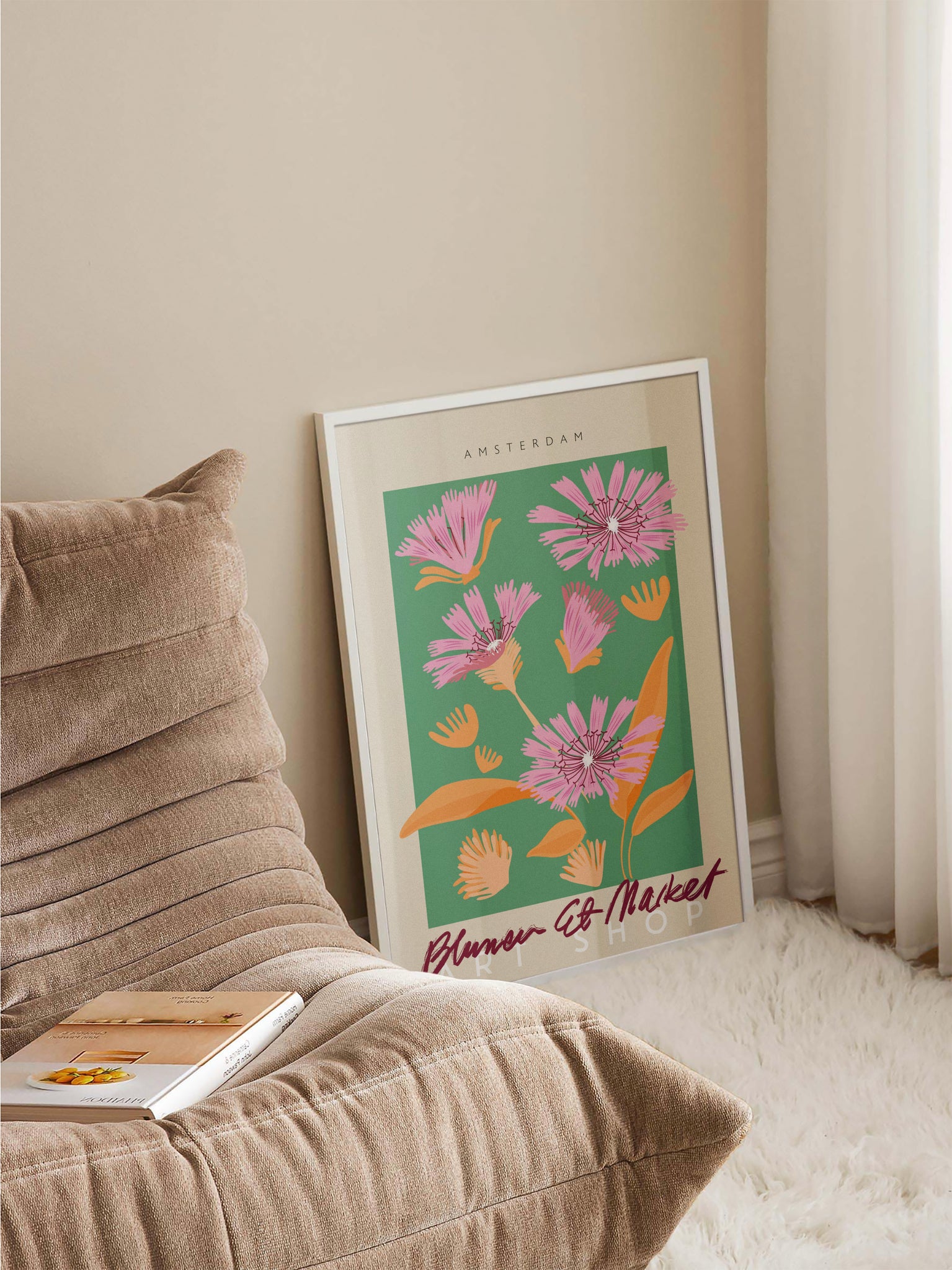 Amsterdam Flower Market Poster