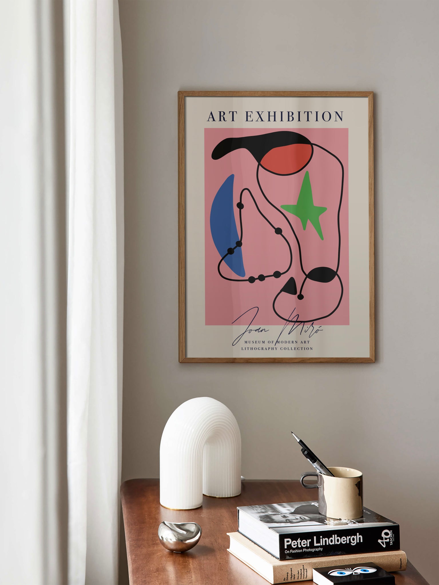 Joan Miró Pink Modern Art