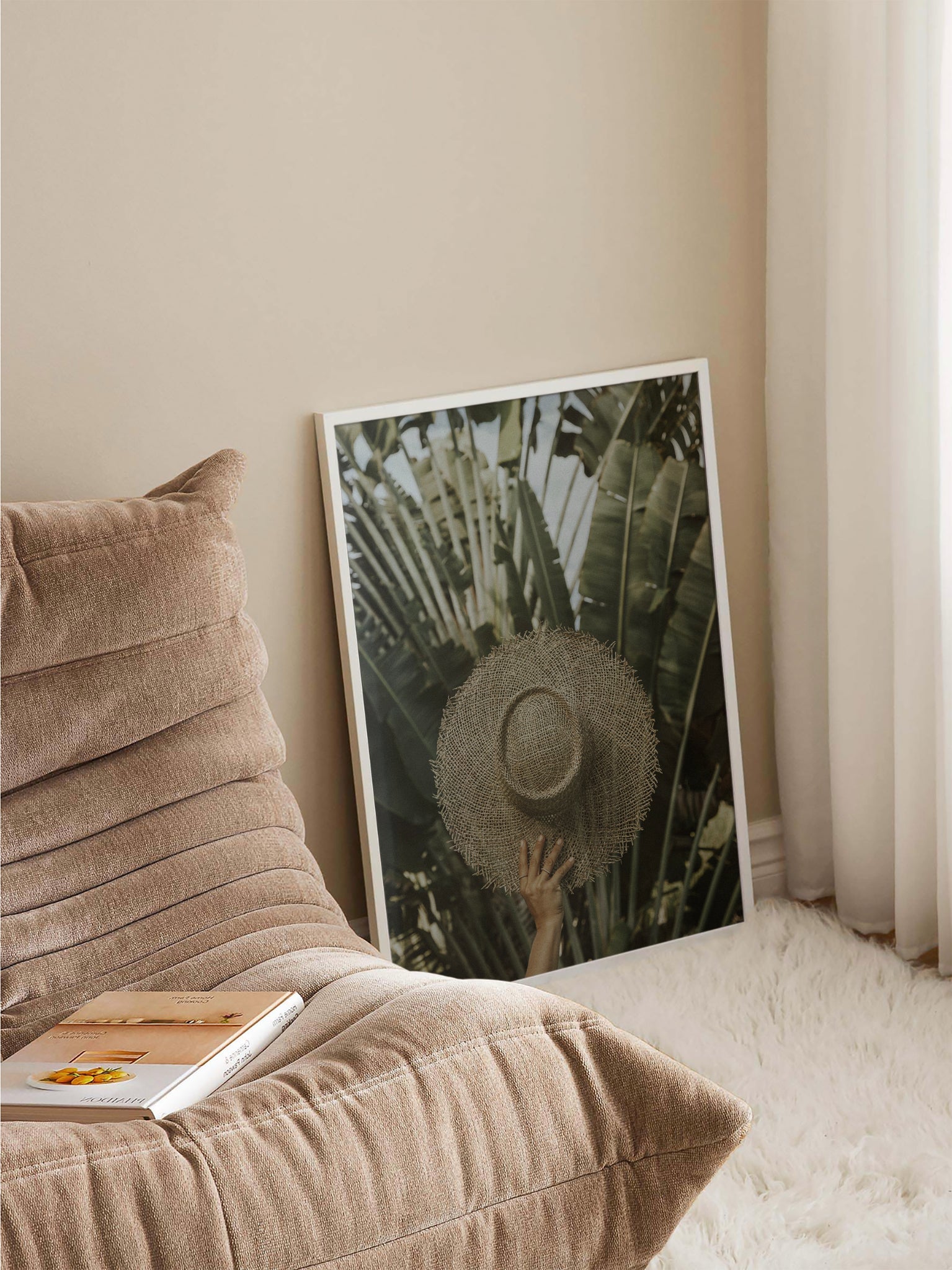 Leafy Beach Hat poster